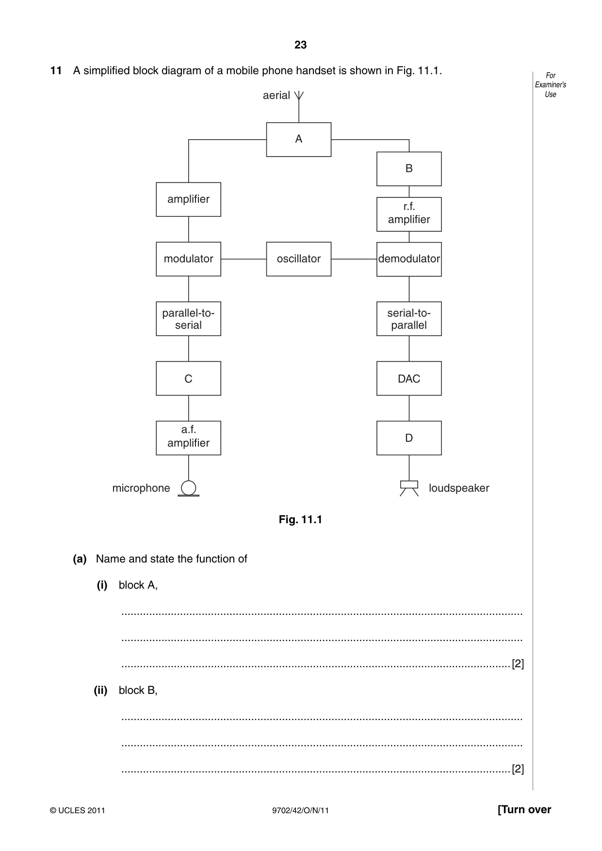 Cambridge A Level Physics 9702 2011 Oct/Nov Paper 4 · Variant 2 question paper, page 23 of 24