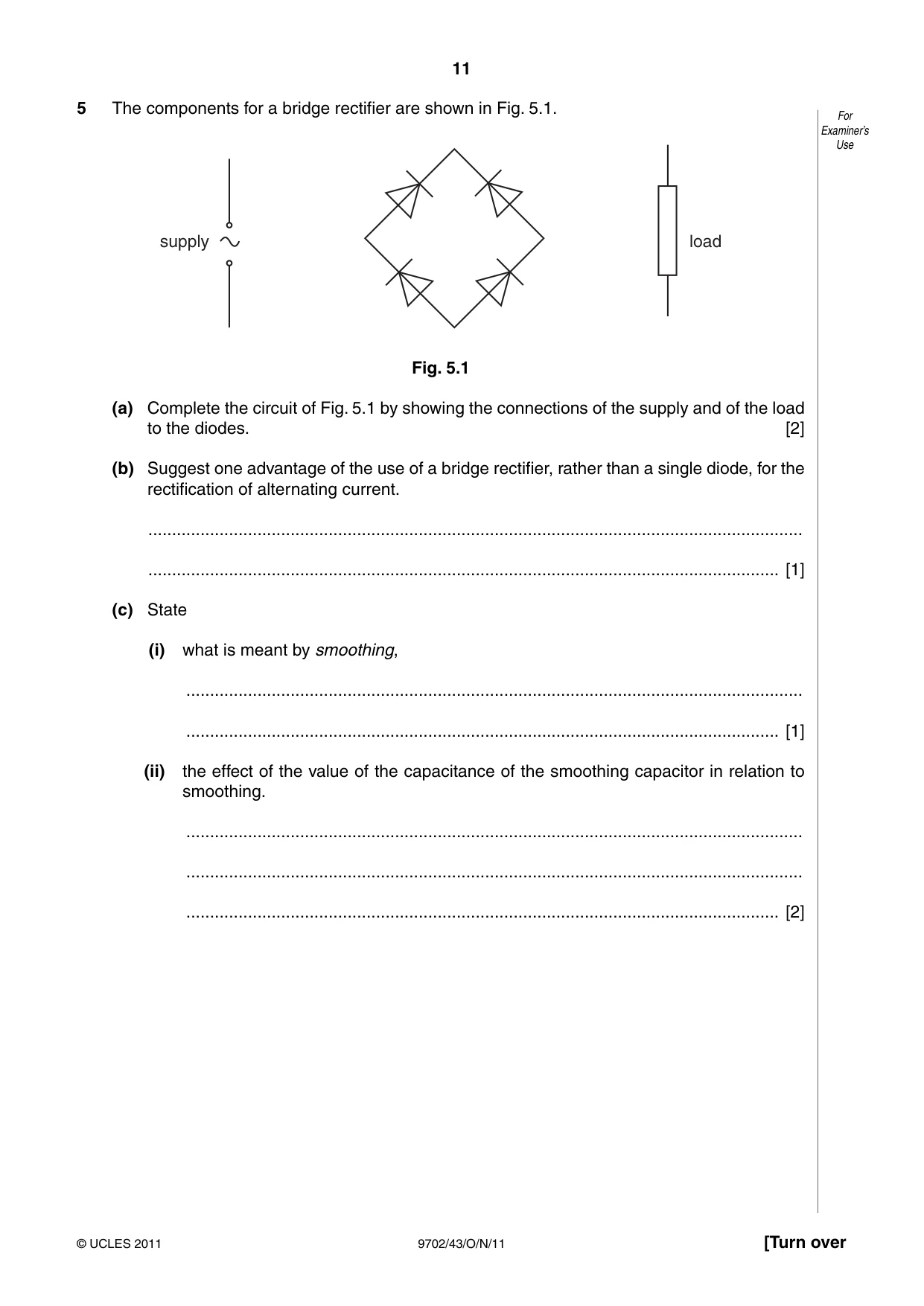 Cambridge A Level Physics 9702 2011 Oct/Nov Paper 4 · Variant 3 question paper, page 11 of 24