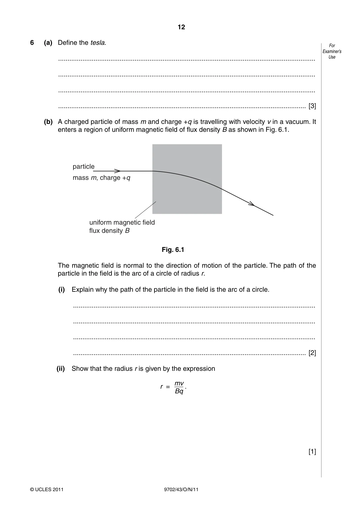 Cambridge A Level Physics 9702 2011 Oct/Nov Paper 4 · Variant 3 question paper, page 12 of 24