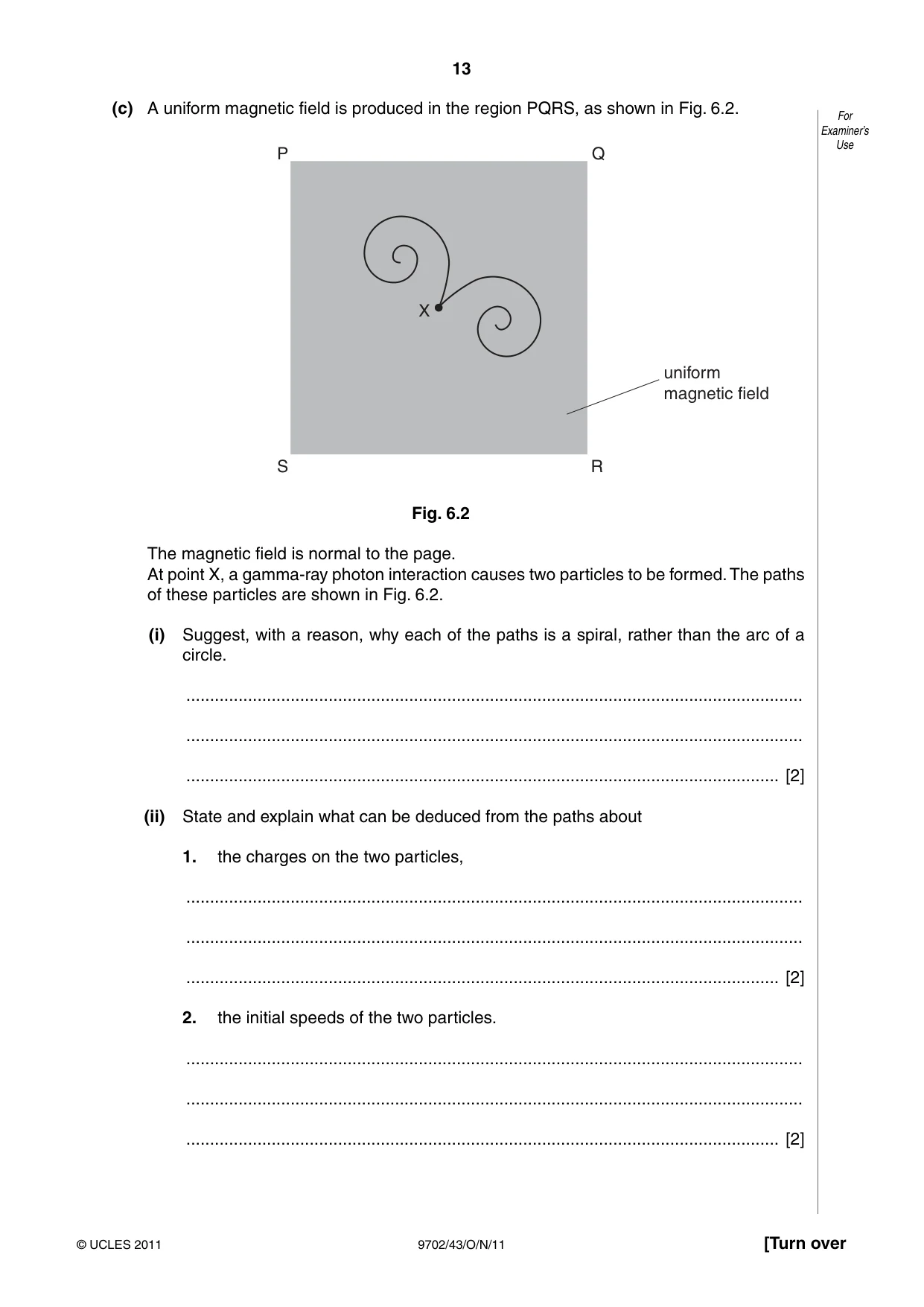 Cambridge A Level Physics 9702 2011 Oct/Nov Paper 4 · Variant 3 question paper, page 13 of 24