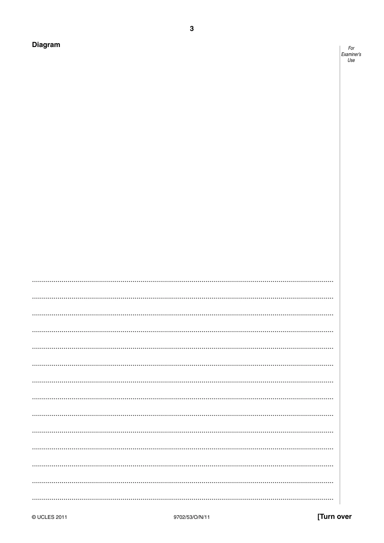 Cambridge A Level Physics 9702 2011 Oct/Nov Paper 5 · Variant 3 question paper, page 3 of 8