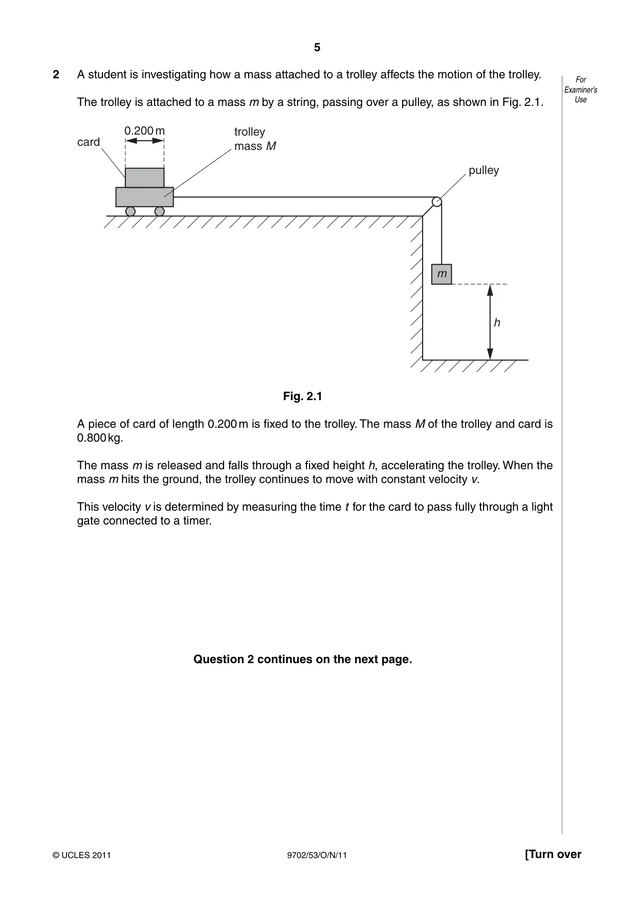 Cambridge A Level Physics 9702 2011 Oct/Nov Paper 5 · Variant 3 question paper, page 5 of 8