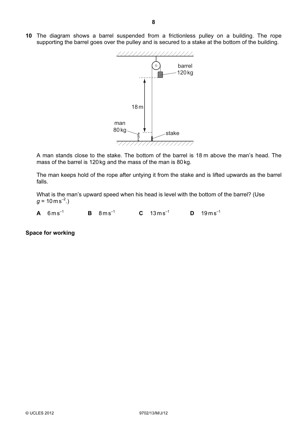 Cambridge A Level Physics 9702 2012 May/June Paper 1 · Variant 3 question paper, page 8 of 24