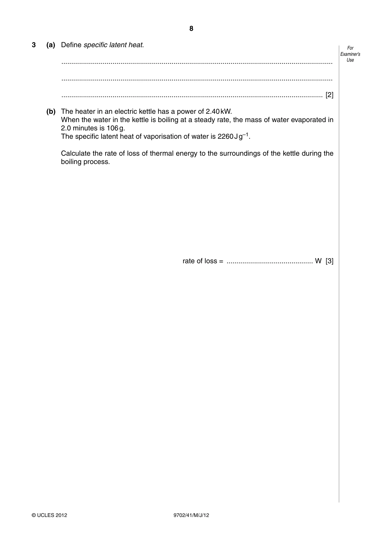 Cambridge A Level Physics 9702 2012 May/June Paper 4 · Variant 1 question paper, page 8 of 24