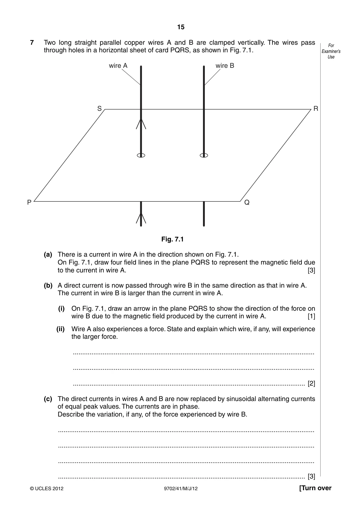 Cambridge A Level Physics 9702 2012 May/June Paper 4 · Variant 1 question paper, page 15 of 24