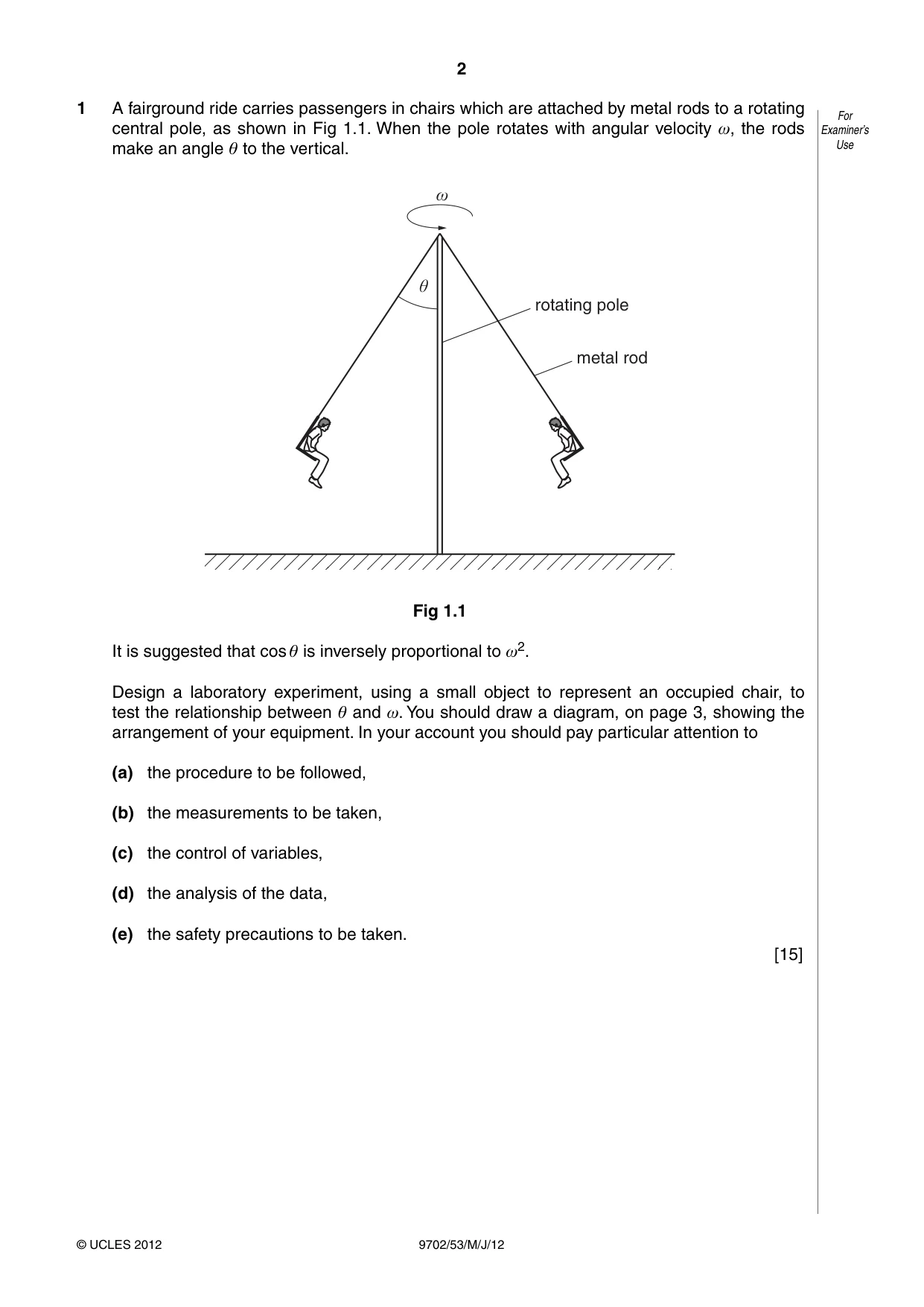 Cambridge A Level Physics 9702 2012 May/June Paper 5 · Variant 3 question paper, page 2 of 8