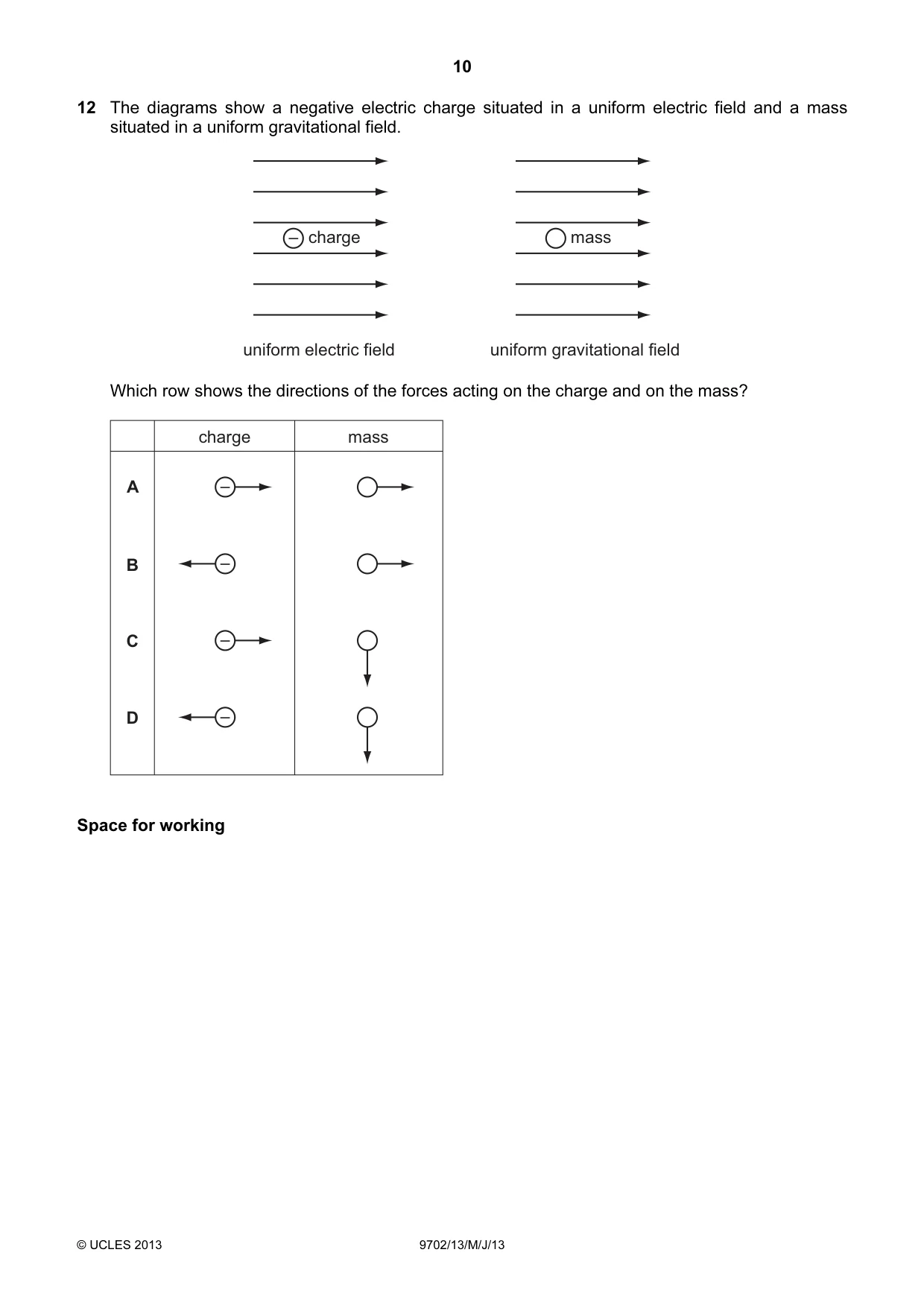 Cambridge A Level Physics 9702 2013 May/June Paper 1 · Variant 3 question paper, page 10 of 28