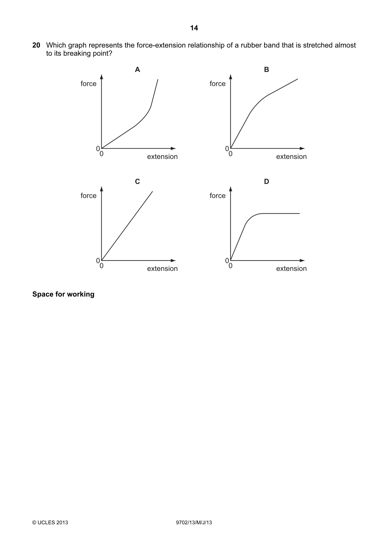 Cambridge A Level Physics 9702 2013 May/June Paper 1 · Variant 3 question paper, page 14 of 28