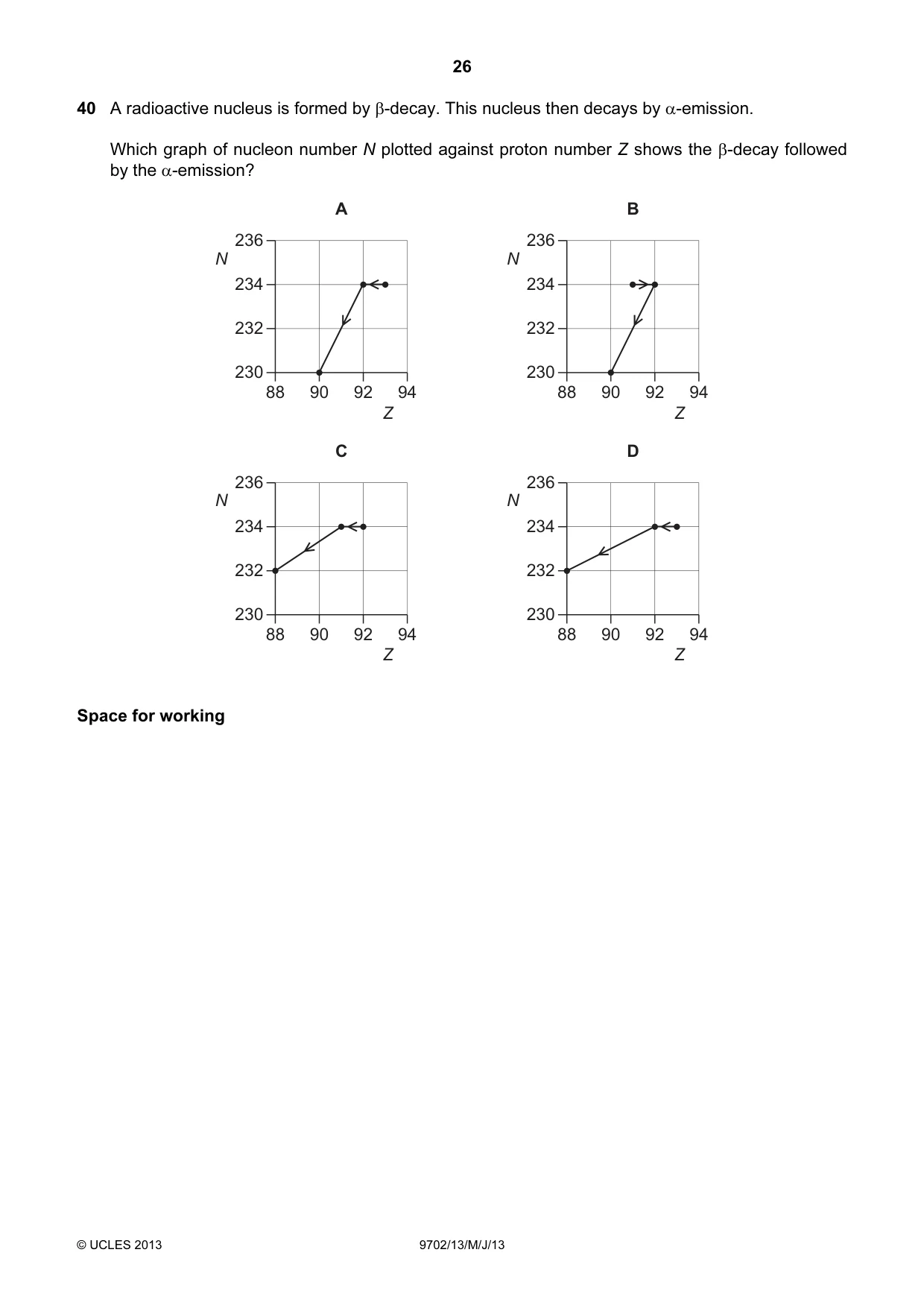 Cambridge A Level Physics 9702 2013 May/June Paper 1 · Variant 3 question paper, page 26 of 28