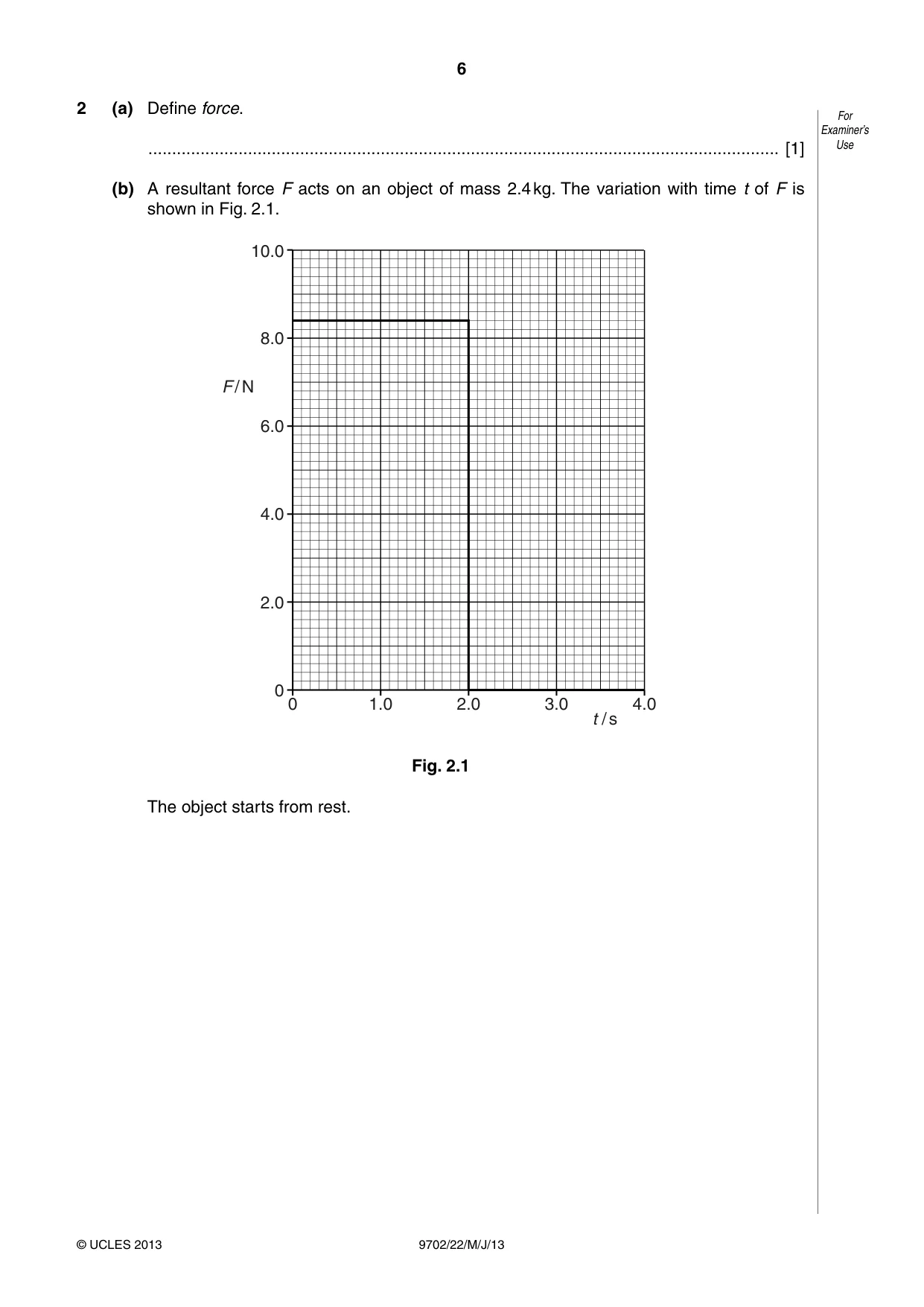 Cambridge A Level Physics 9702 2013 May/June Paper 2 · Variant 2 question paper, page 6 of 16