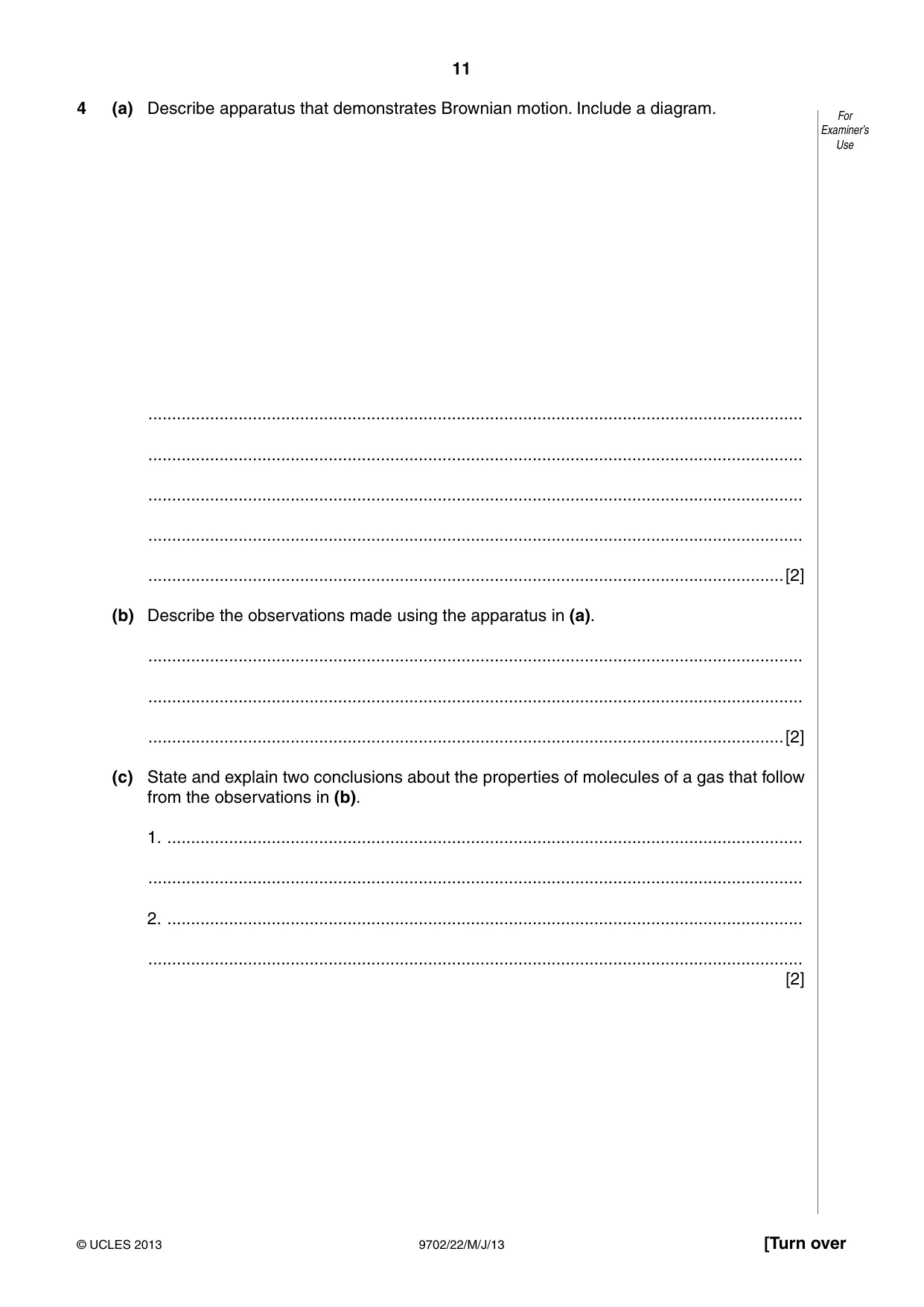 Cambridge A Level Physics 9702 2013 May/June Paper 2 · Variant 2 question paper, page 11 of 16