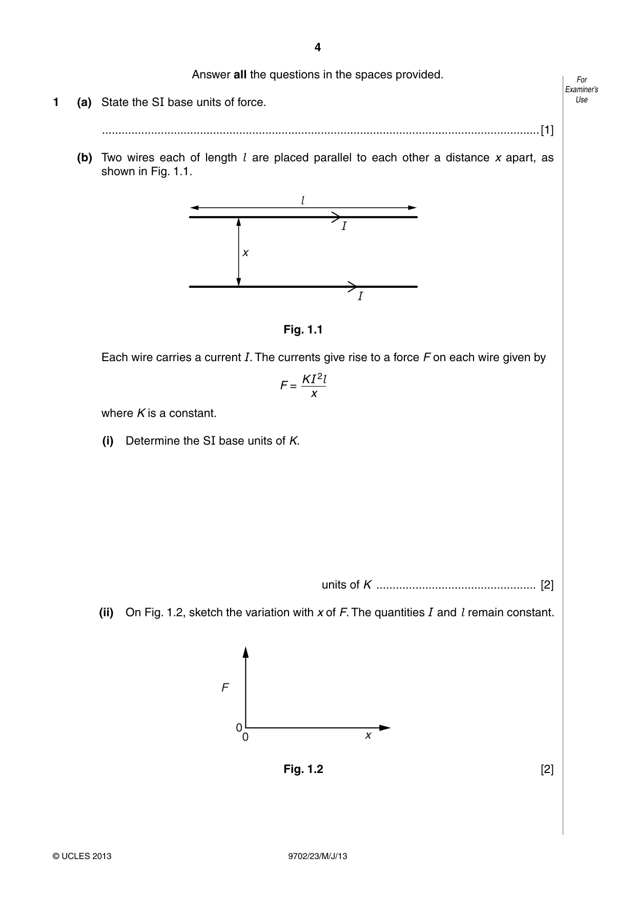 Cambridge A Level Physics 9702 2013 May/June Paper 2 · Variant 3 question paper, page 4 of 16