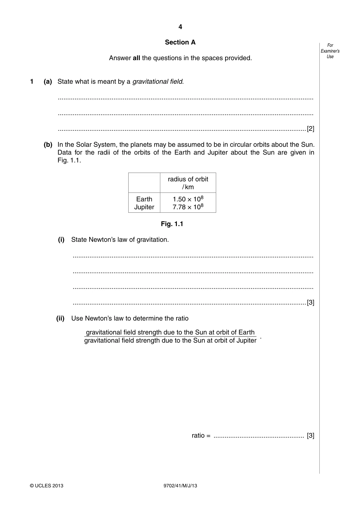 Cambridge A Level Physics 9702 2013 May/June Paper 4 · Variant 1 question paper, page 4 of 24