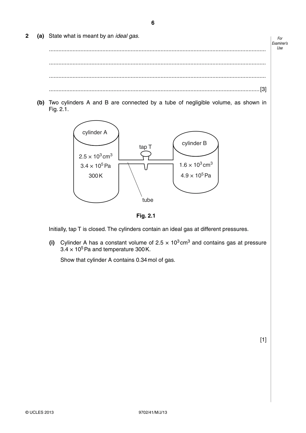 Cambridge A Level Physics 9702 2013 May/June Paper 4 · Variant 1 question paper, page 6 of 24