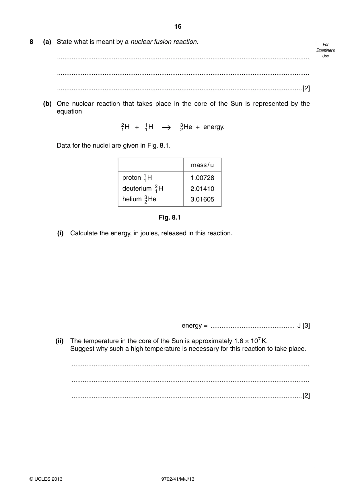 Cambridge A Level Physics 9702 2013 May/June Paper 4 · Variant 1 question paper, page 16 of 24