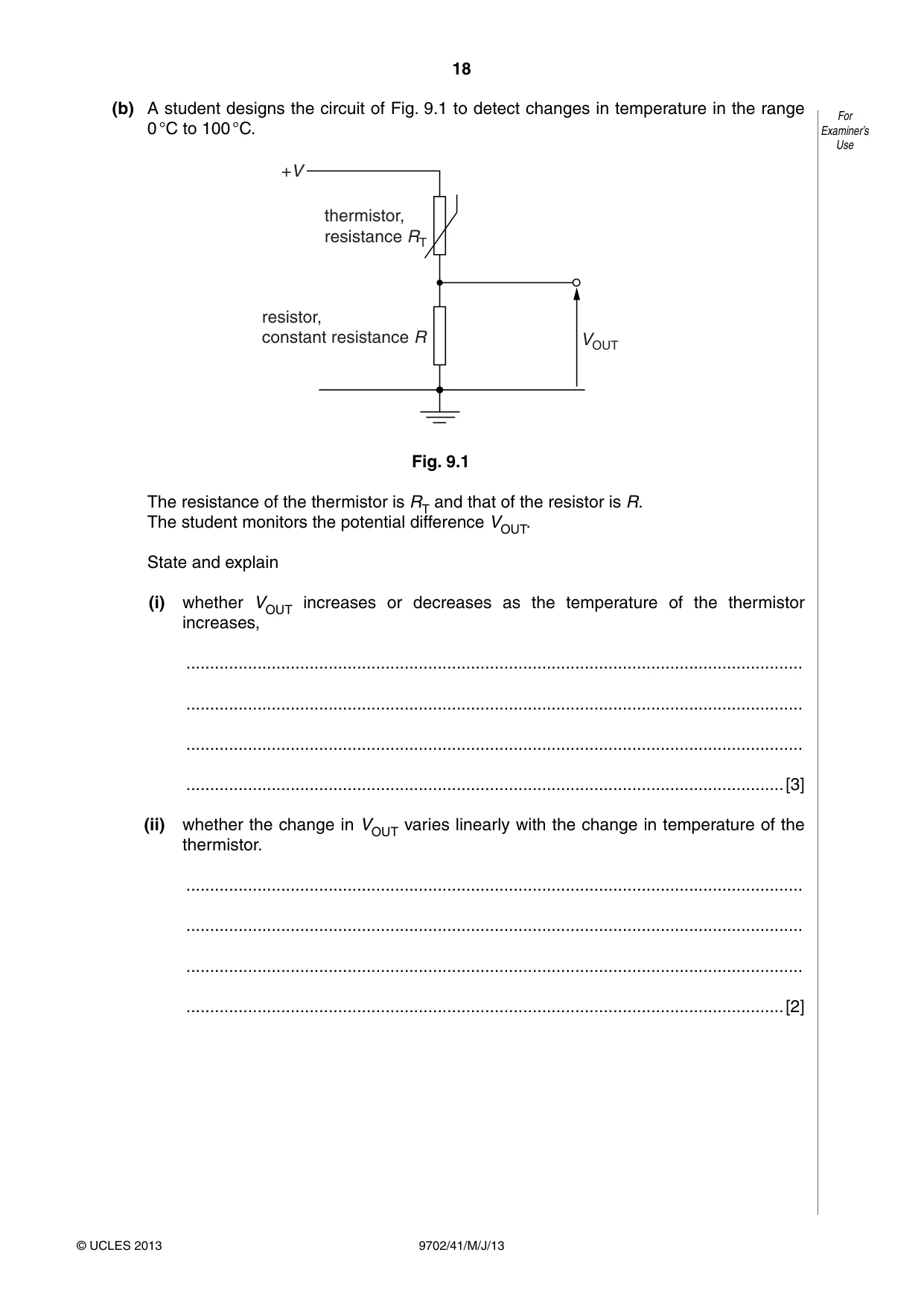 Cambridge A Level Physics 9702 2013 May/June Paper 4 · Variant 1 question paper, page 18 of 24