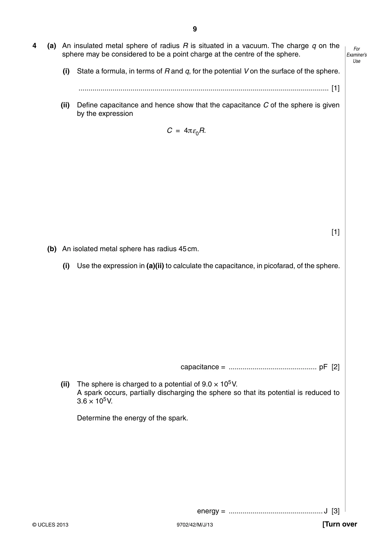 Cambridge A Level Physics 9702 2013 May/June Paper 4 · Variant 2 question paper, page 9 of 24