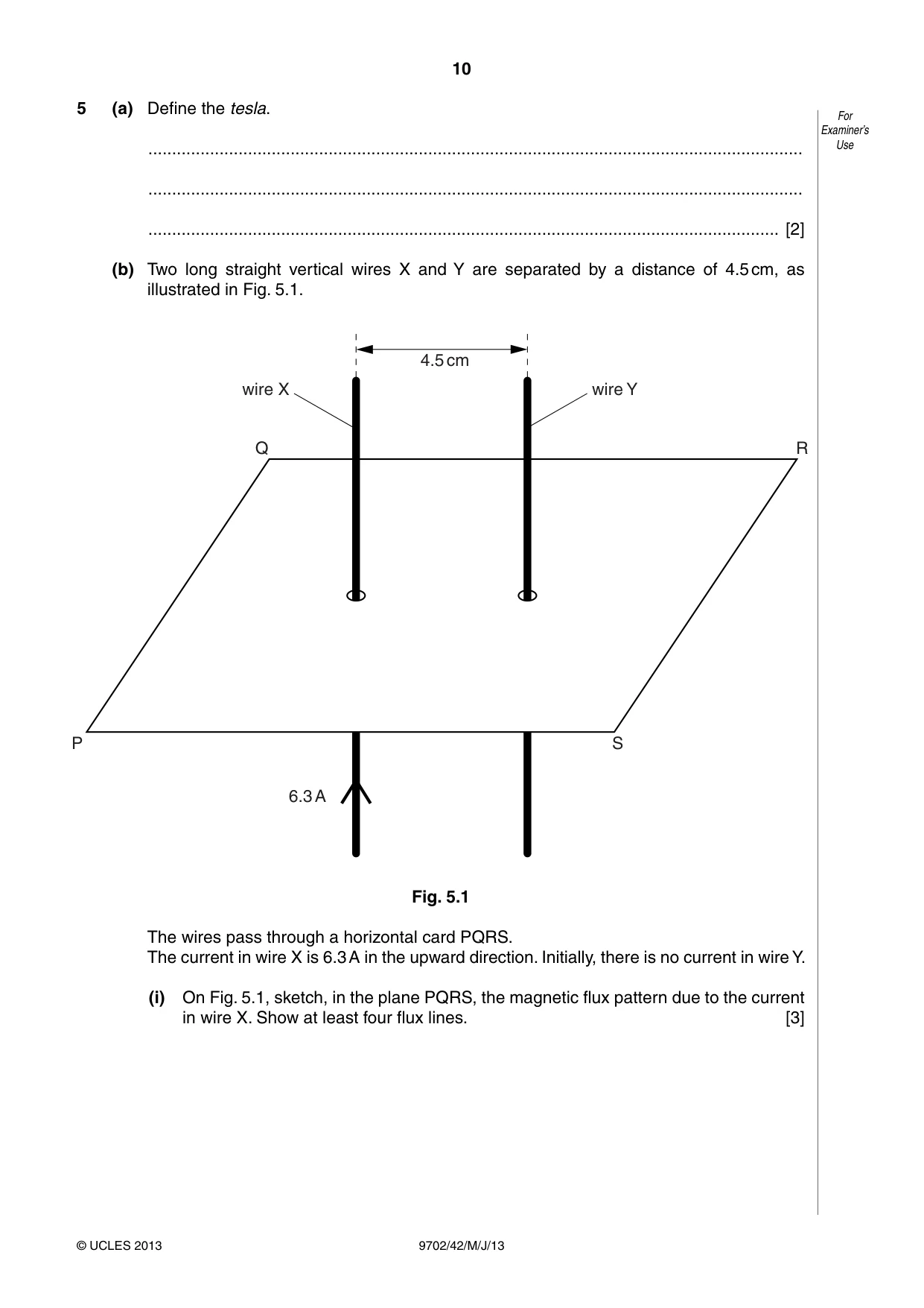 Cambridge A Level Physics 9702 2013 May/June Paper 4 · Variant 2 question paper, page 10 of 24