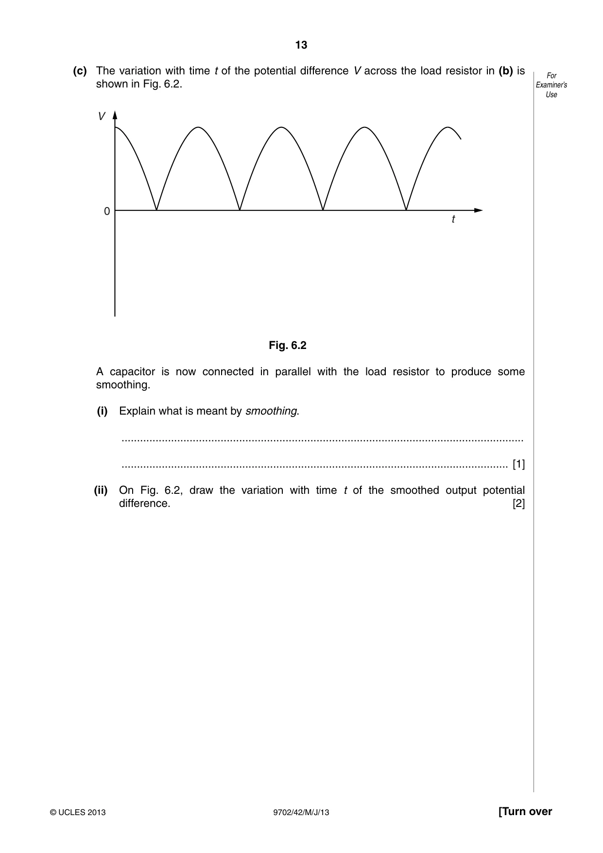 Cambridge A Level Physics 9702 2013 May/June Paper 4 · Variant 2 question paper, page 13 of 24