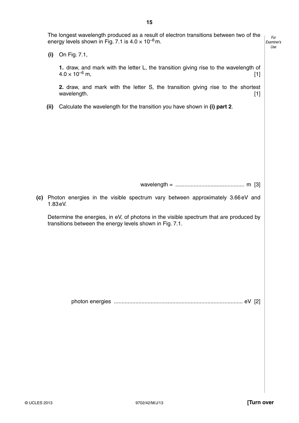 Cambridge A Level Physics 9702 2013 May/June Paper 4 · Variant 2 question paper, page 15 of 24