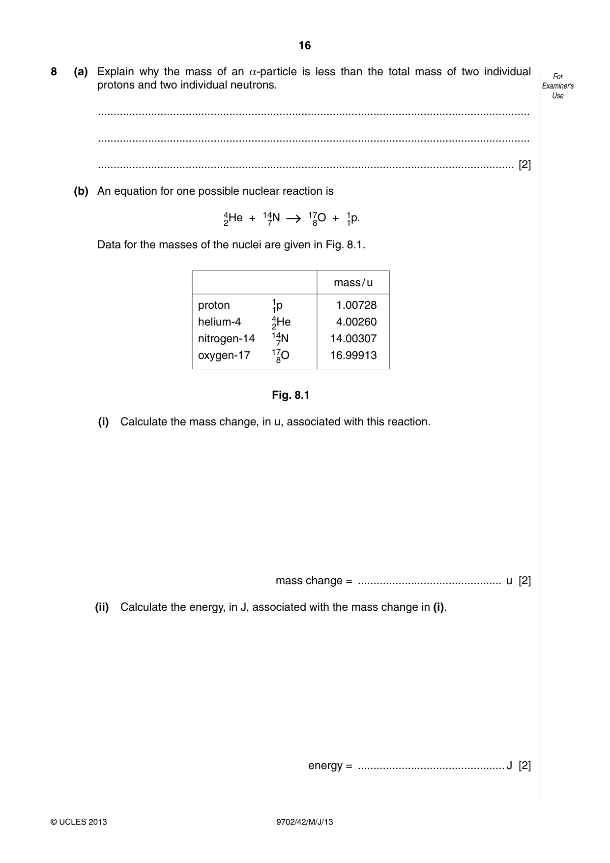 Cambridge A Level Physics 9702 2013 May/June Paper 4 · Variant 2 question paper, page 16 of 24
