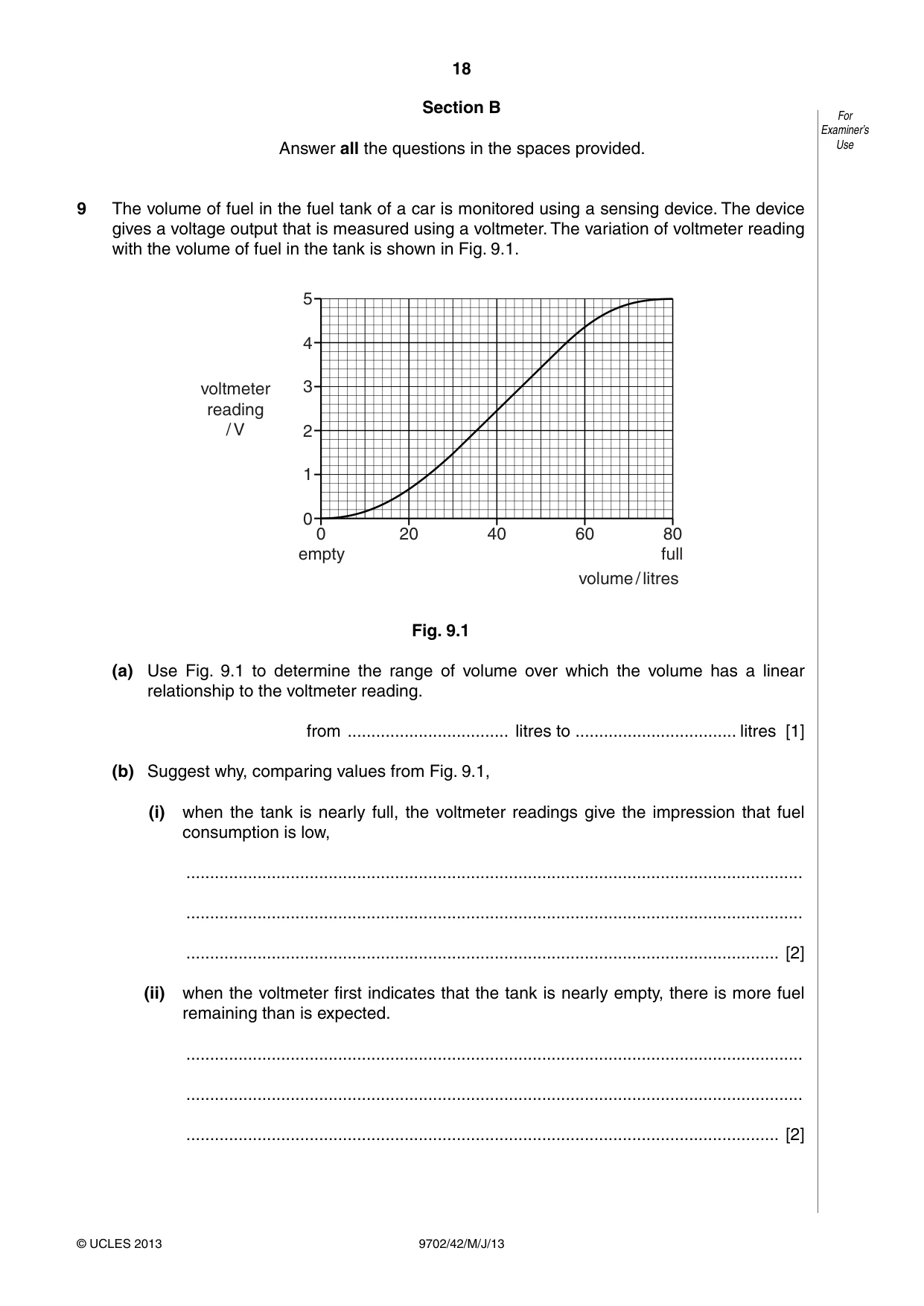 Cambridge A Level Physics 9702 2013 May/June Paper 4 · Variant 2 question paper, page 18 of 24