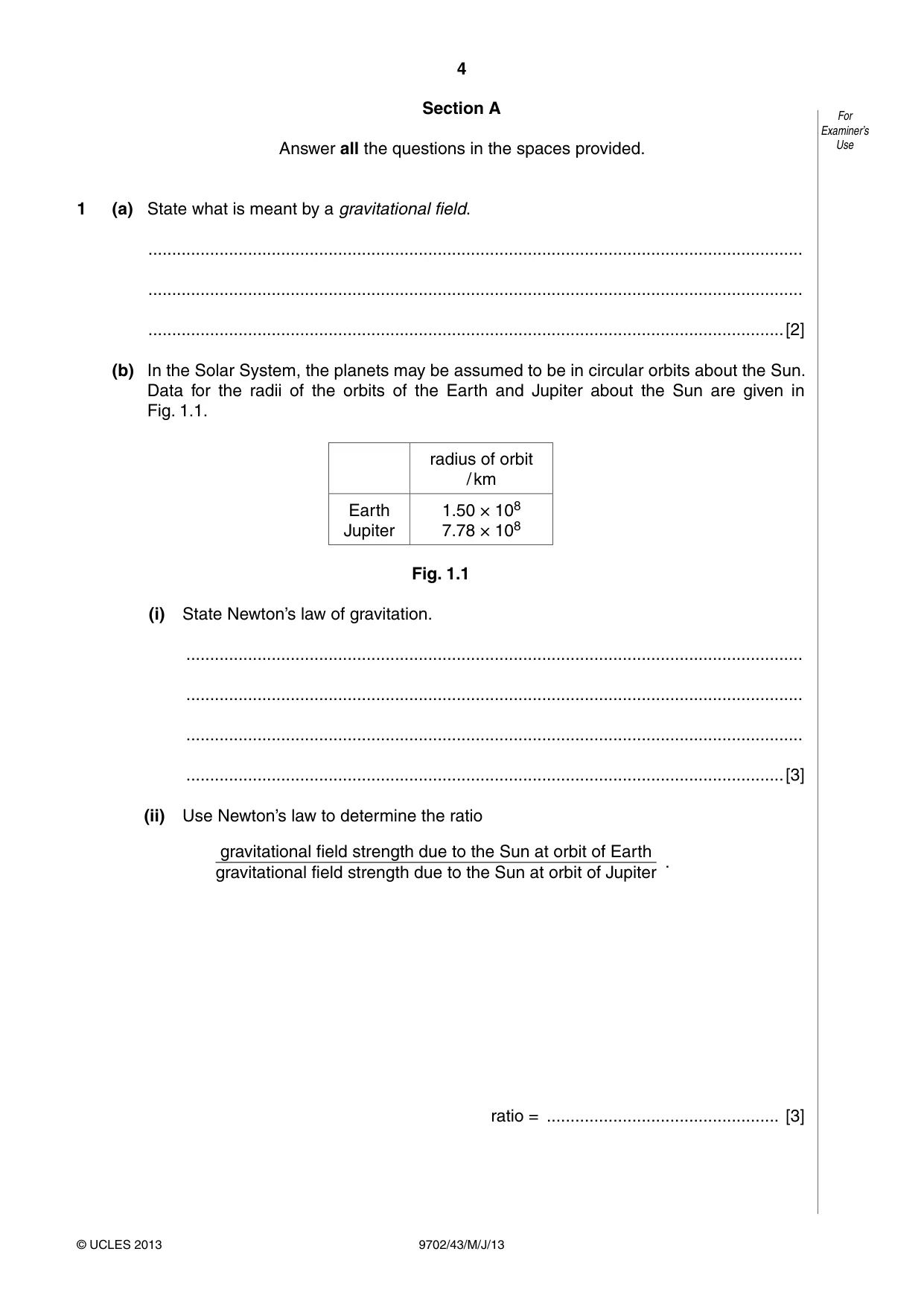 Cambridge A Level Physics 9702 2013 May/June Paper 4 · Variant 3 question paper, page 4 of 24