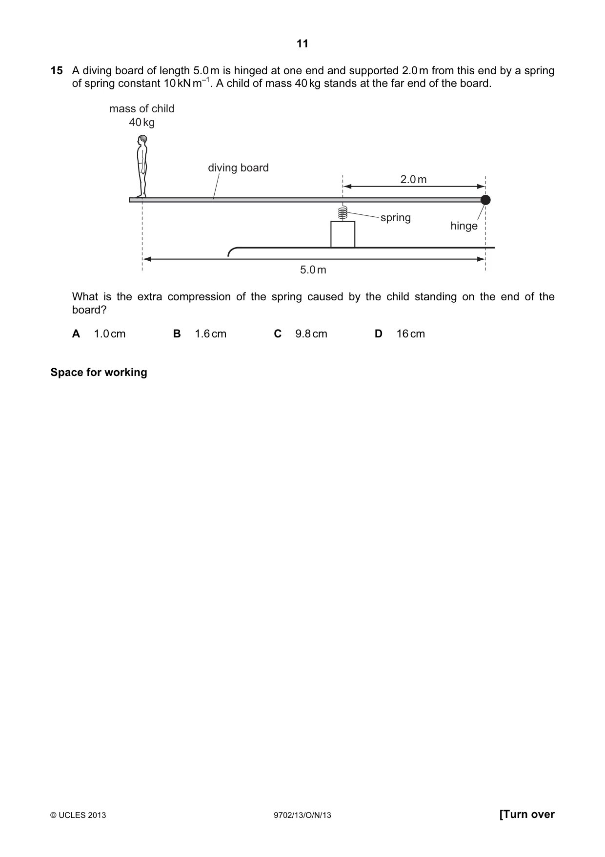 Cambridge A Level Physics 9702 2013 Oct/Nov Paper 1 · Variant 3 question paper, page 11 of 24
