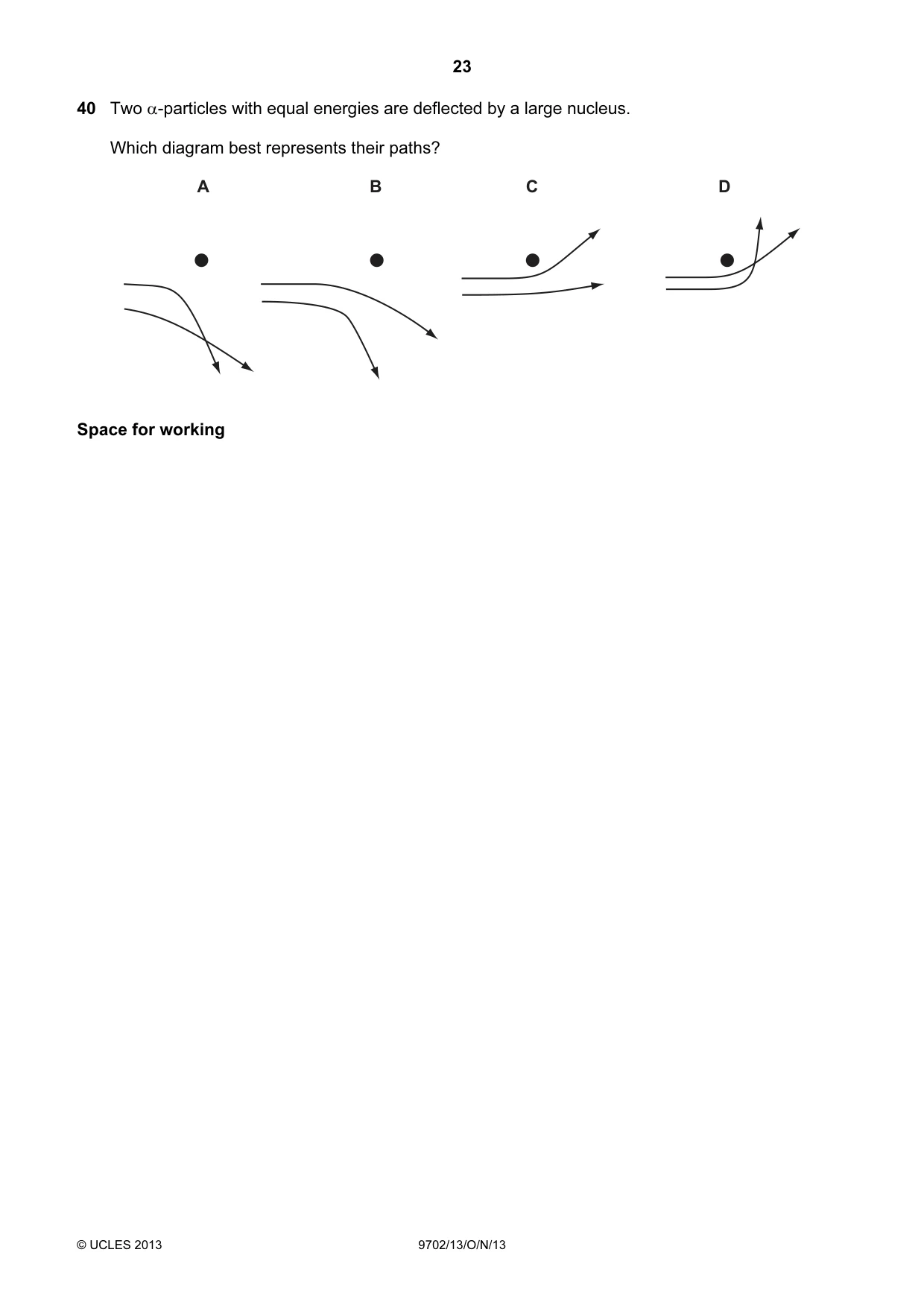 Cambridge A Level Physics 9702 2013 Oct/Nov Paper 1 · Variant 3 question paper, page 23 of 24