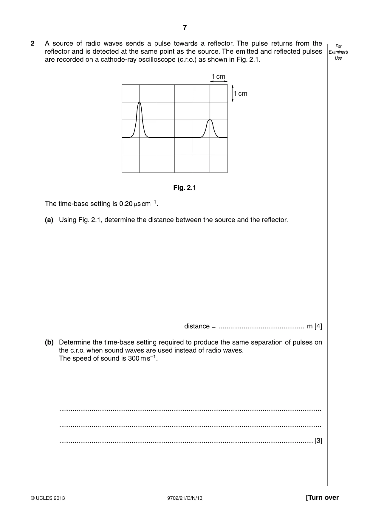 Cambridge A Level Physics 9702 2013 Oct/Nov Paper 2 · Variant 1 question paper, page 7 of 16