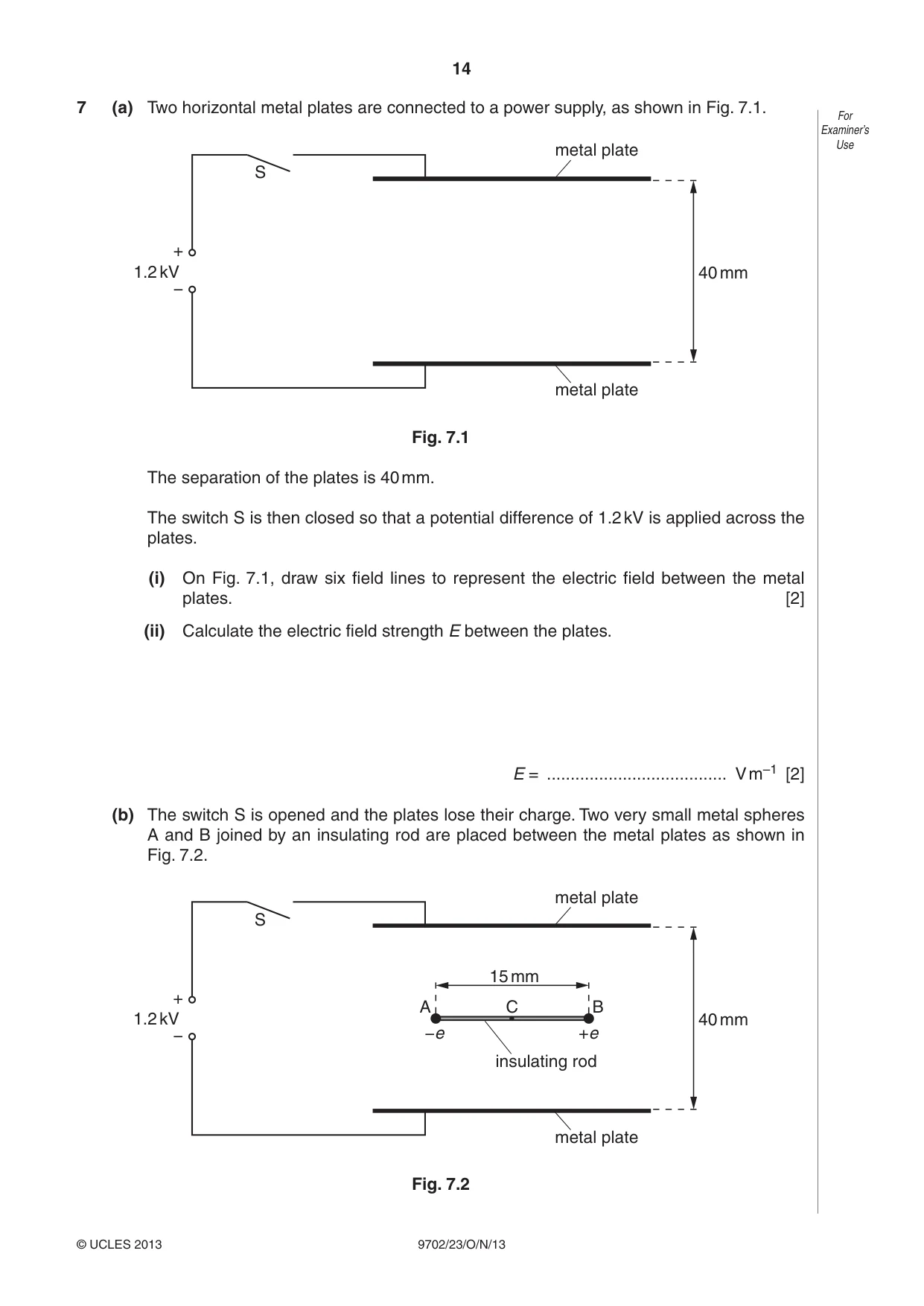 Cambridge A Level Physics 9702 2013 Oct/Nov Paper 2 · Variant 3 question paper, page 14 of 16
