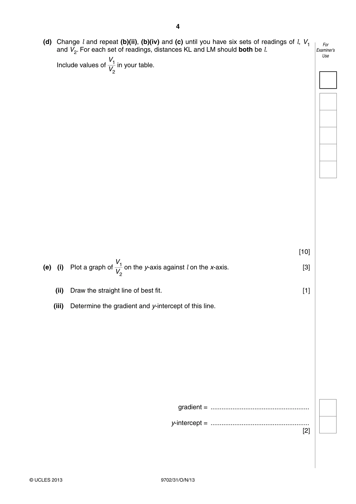 Cambridge A Level Physics 9702 2013 Oct/Nov Paper 3 · Variant 1 question paper, page 4 of 12