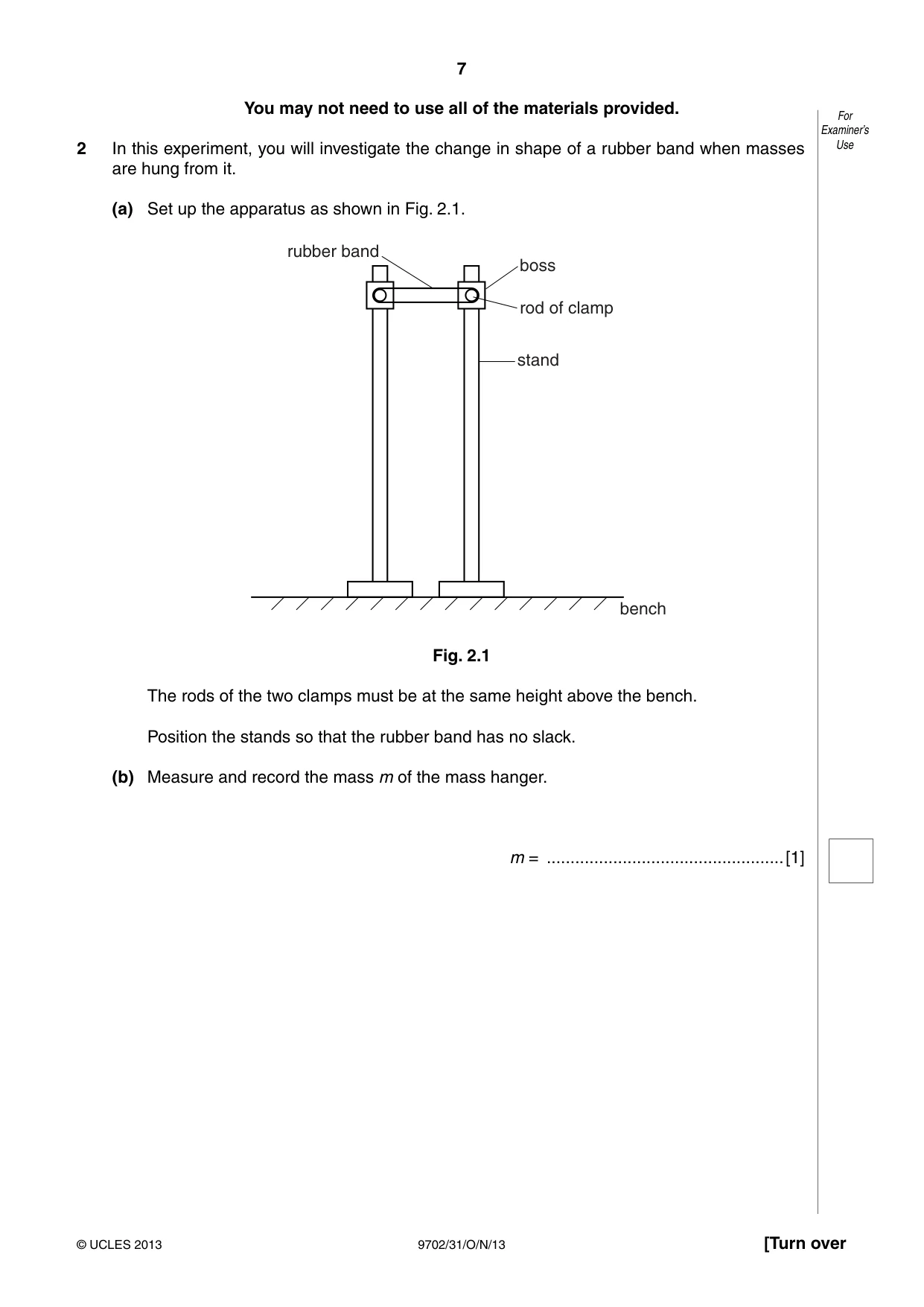 Cambridge A Level Physics 9702 2013 Oct/Nov Paper 3 · Variant 1 question paper, page 7 of 12