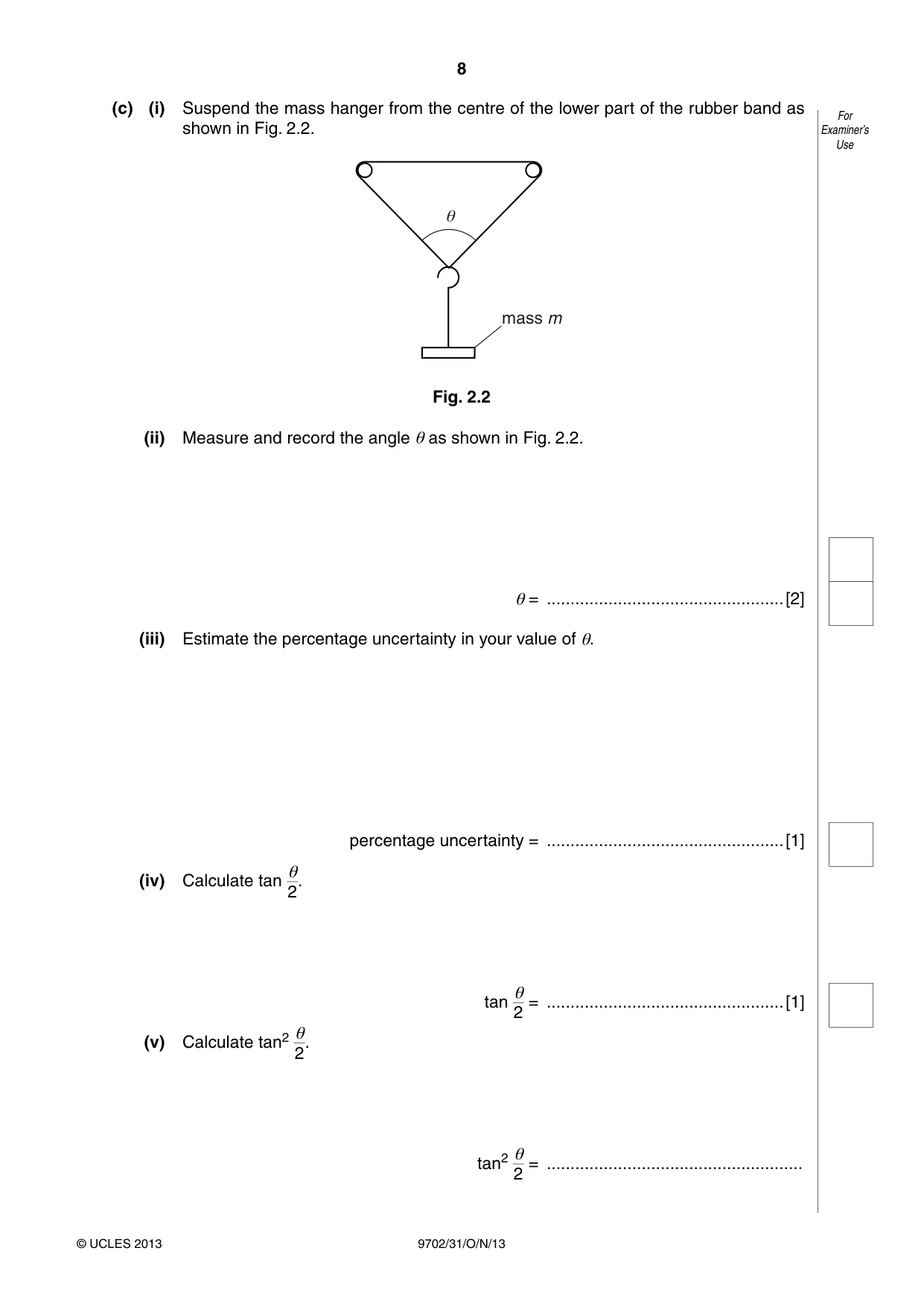 Cambridge A Level Physics 9702 2013 Oct/Nov Paper 3 · Variant 1 question paper, page 8 of 12