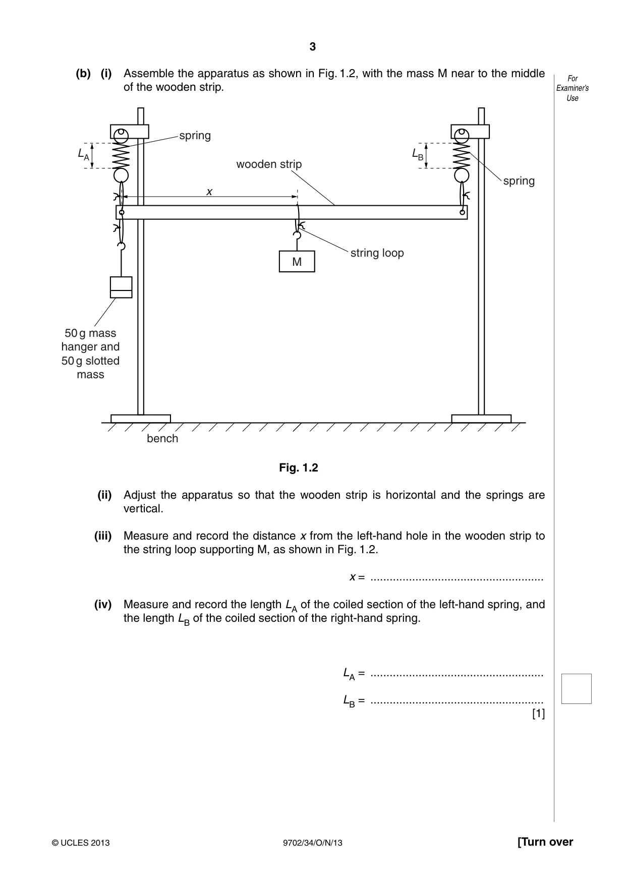 Cambridge A Level Physics 9702 2013 Oct/Nov Paper 3 · Variant 4 question paper, page 3 of 12