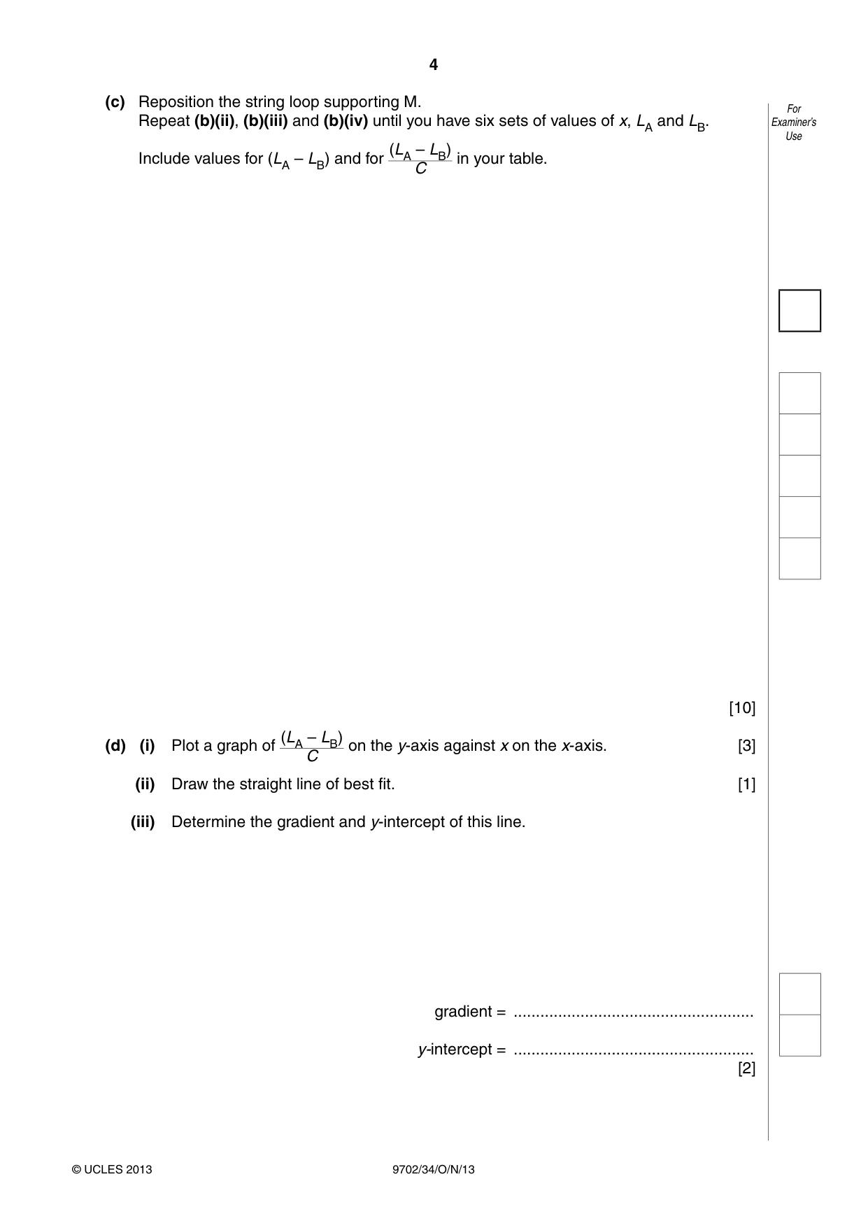Cambridge A Level Physics 9702 2013 Oct/Nov Paper 3 · Variant 4 question paper, page 4 of 12