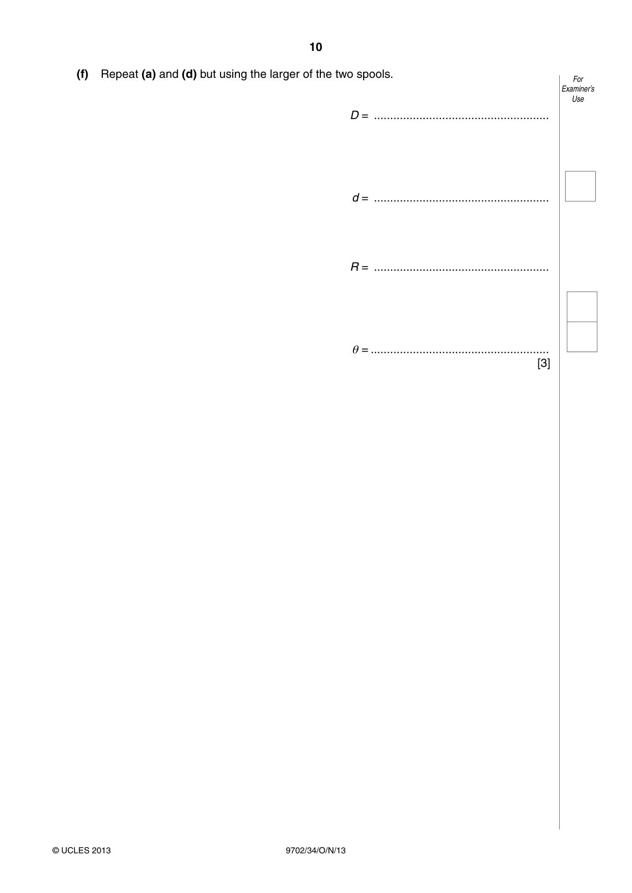 Cambridge A Level Physics 9702 2013 Oct/Nov Paper 3 · Variant 4 question paper, page 10 of 12