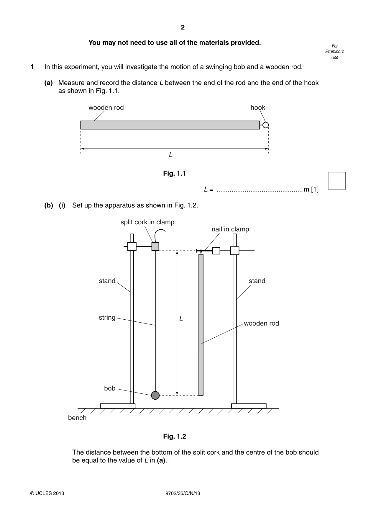 Cambridge A Level Physics 9702 2013 Oct/Nov Paper 3 · Variant 5 question paper, page 2 of 12