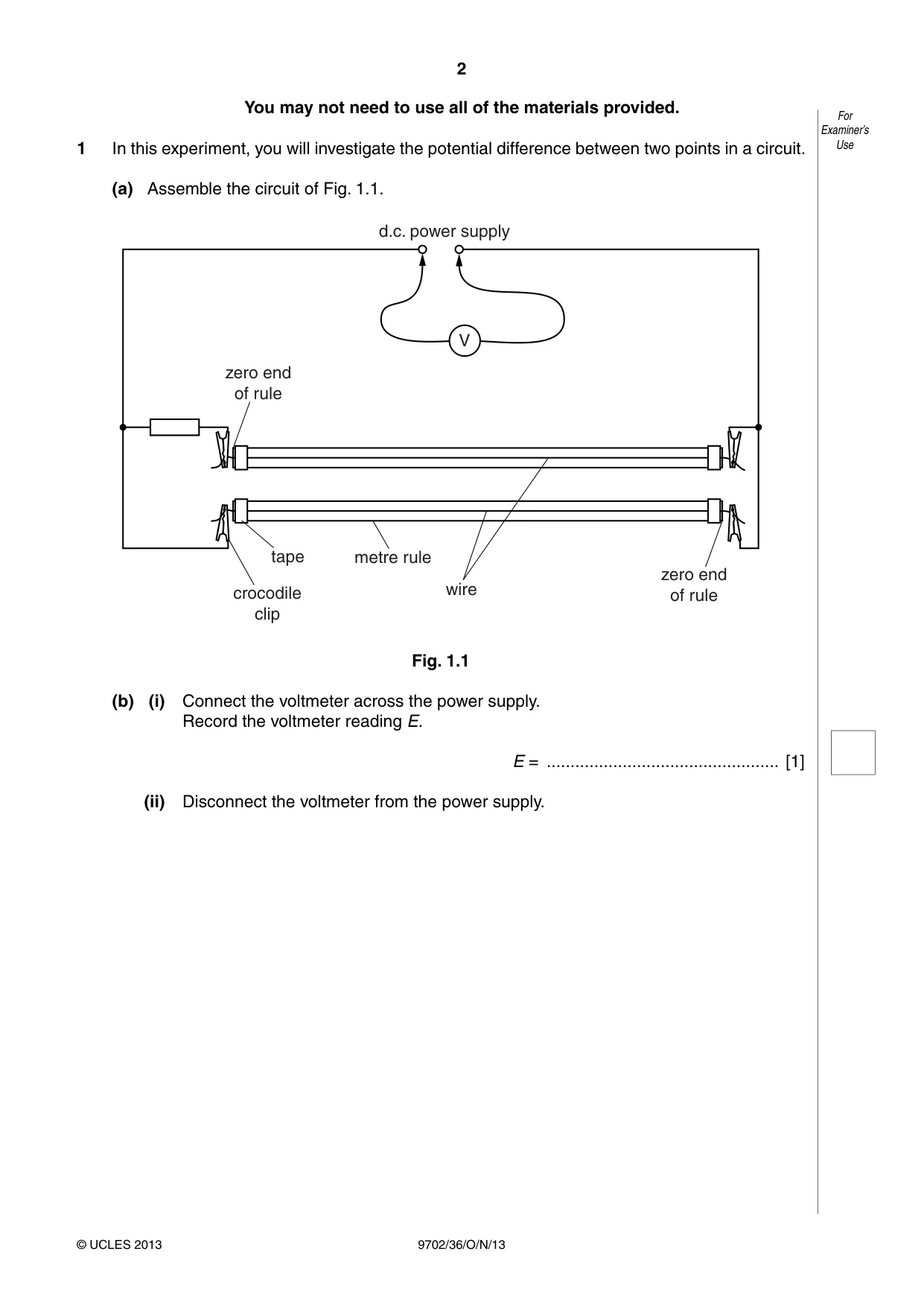 Cambridge A Level Physics 9702 2013 Oct/Nov Paper 3 · Variant 6 question paper, page 2 of 12