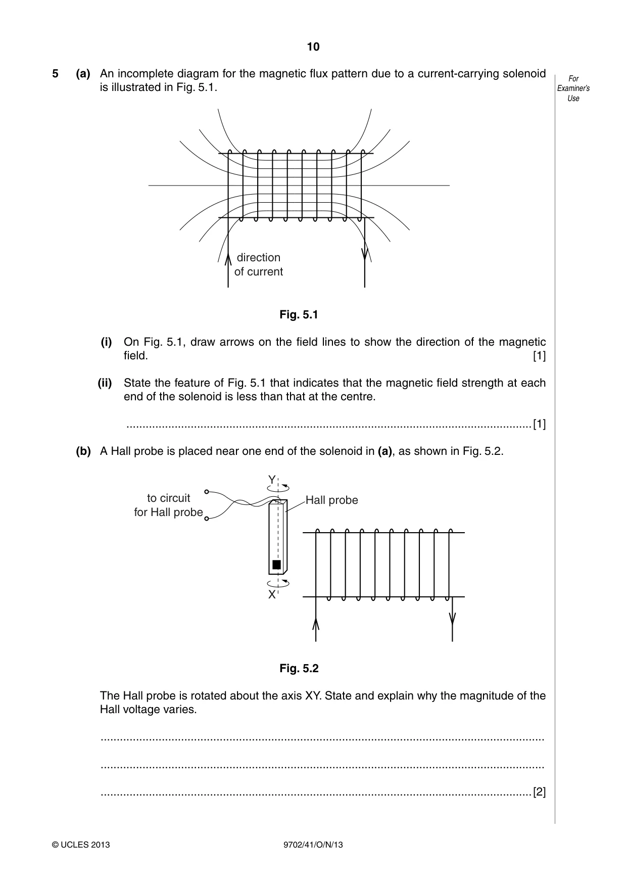 Cambridge A Level Physics 9702 2013 Oct/Nov Paper 4 · Variant 1 question paper, page 10 of 24