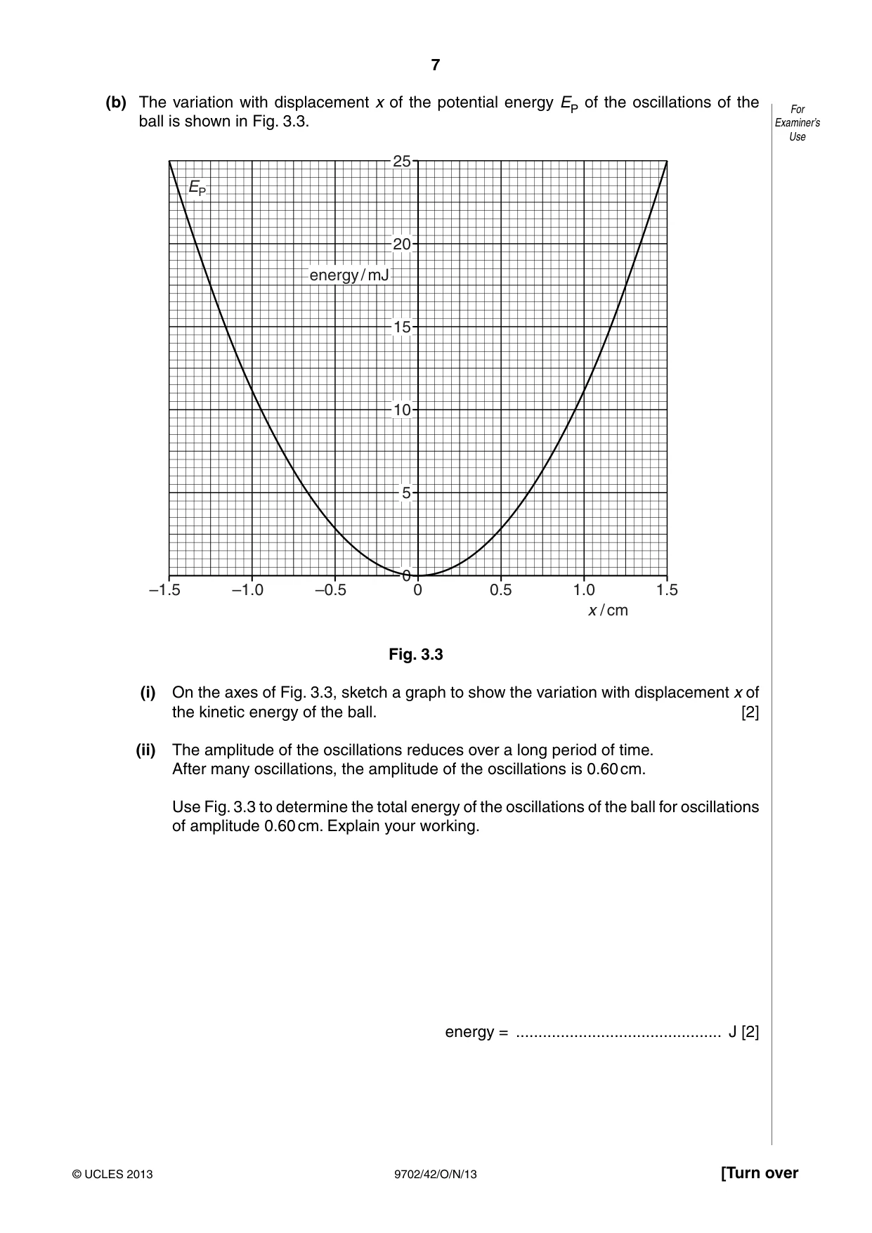 Cambridge A Level Physics 9702 2013 Oct/Nov Paper 4 · Variant 2 question paper, page 7 of 24