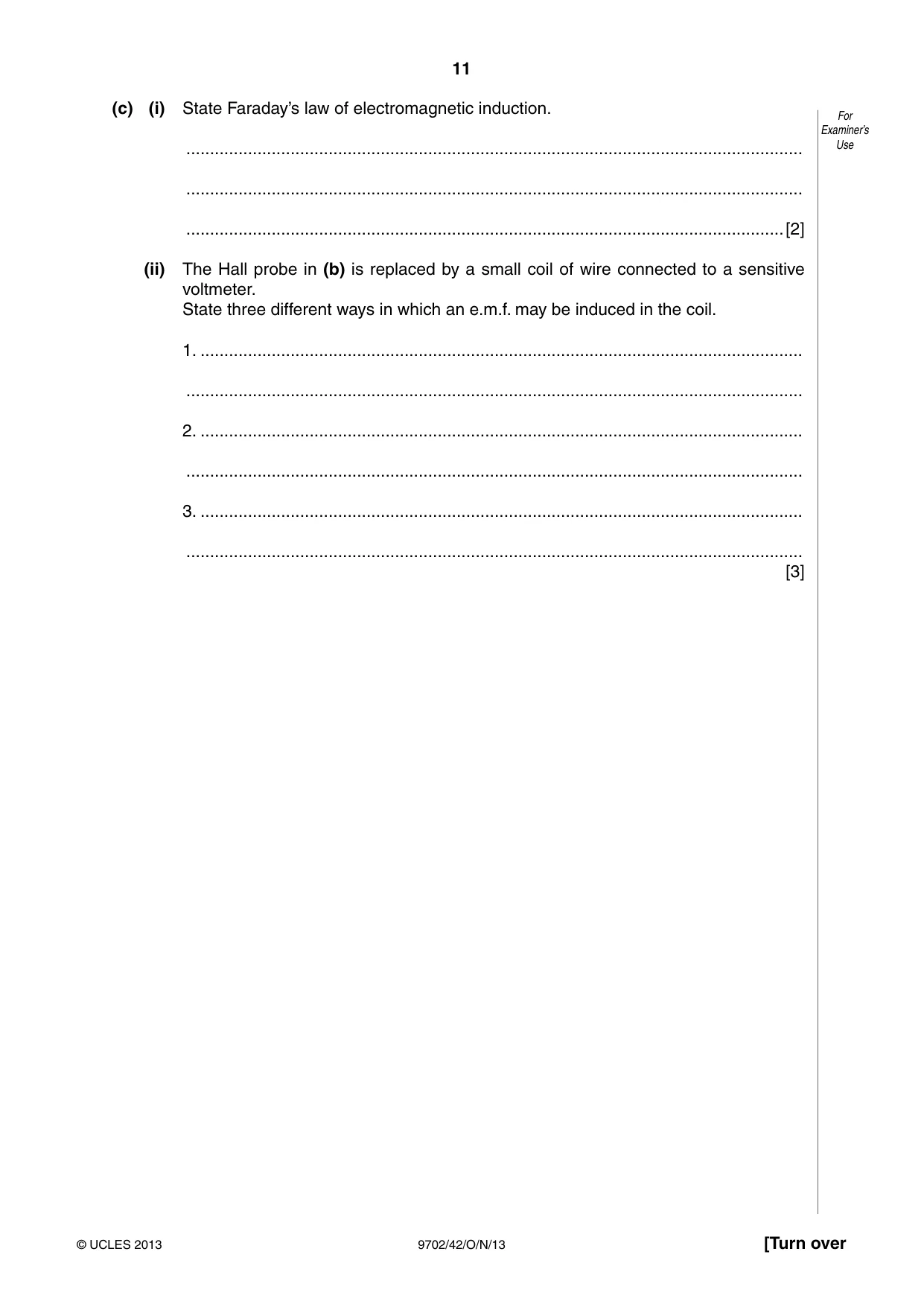 Cambridge A Level Physics 9702 2013 Oct/Nov Paper 4 · Variant 2 question paper, page 11 of 24