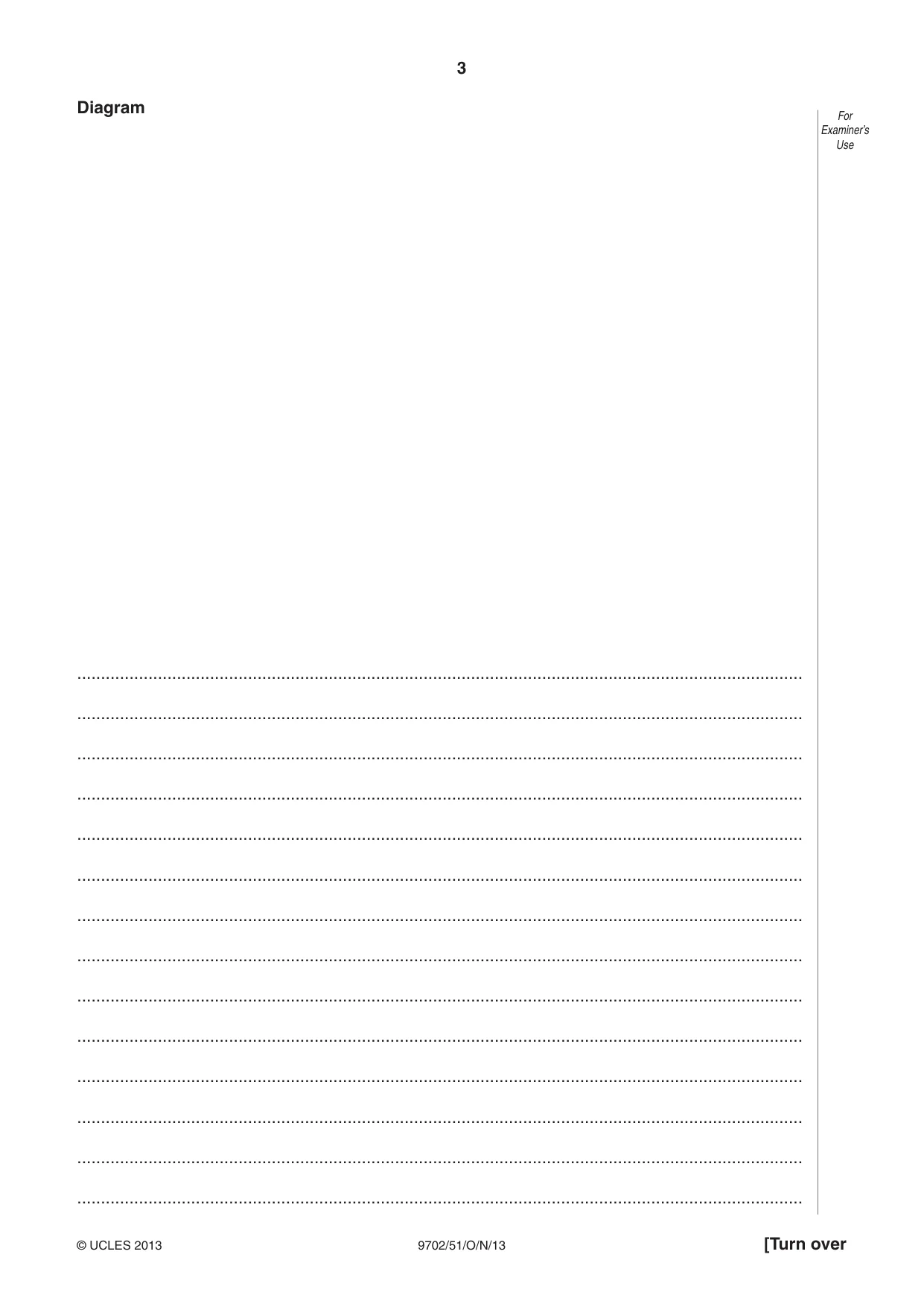 Cambridge A Level Physics 9702 2013 Oct/Nov Paper 5 · Variant 1 question paper, page 3 of 8