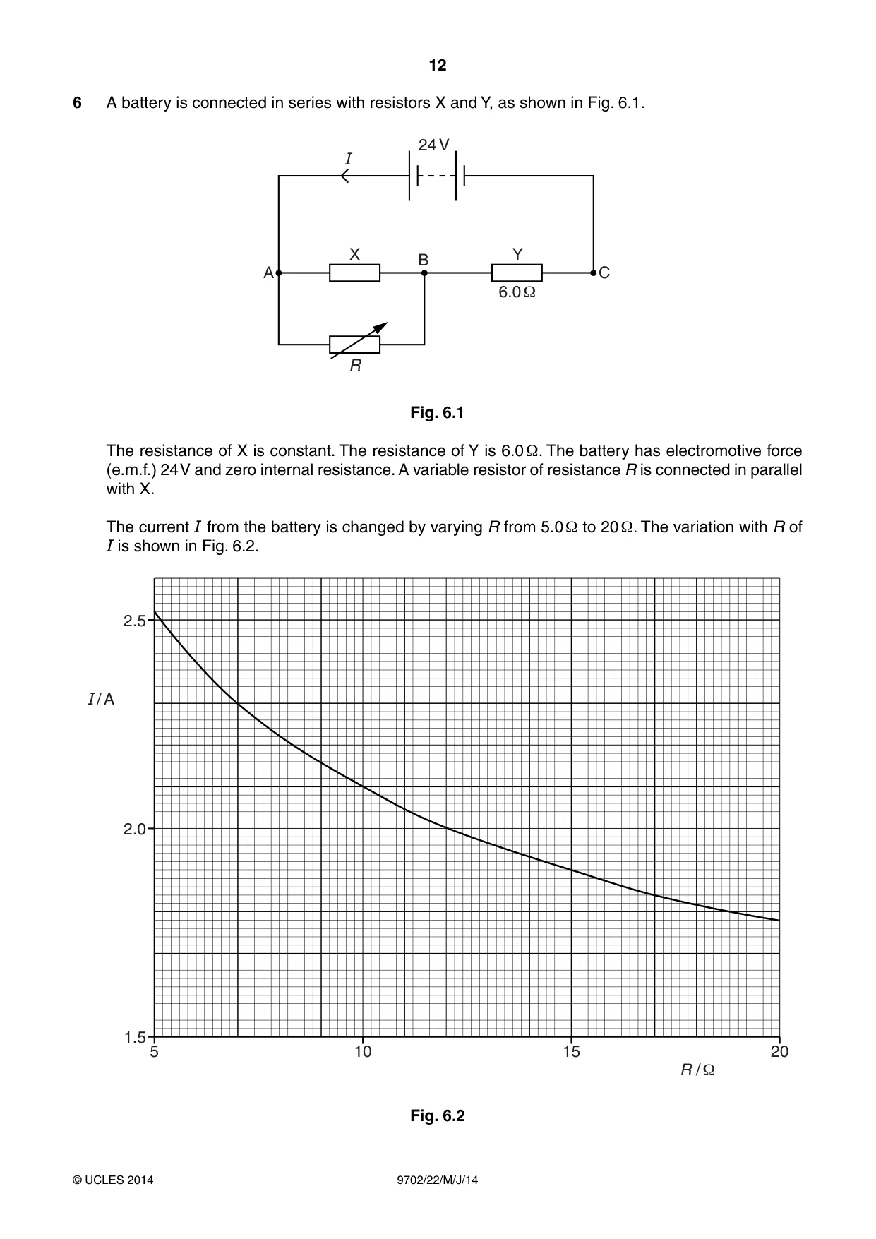 Cambridge A Level Physics 9702 2014 May/June Paper 2 · Variant 2 question paper, page 12 of 16
