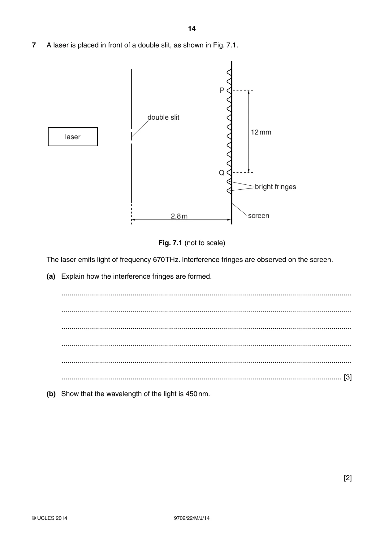Cambridge A Level Physics 9702 2014 May/June Paper 2 · Variant 2 question paper, page 14 of 16