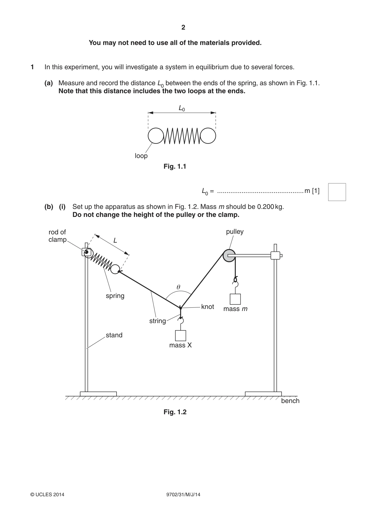 Cambridge A Level Physics 9702 2014 May/June Paper 3 · Variant 1 question paper, page 2 of 12