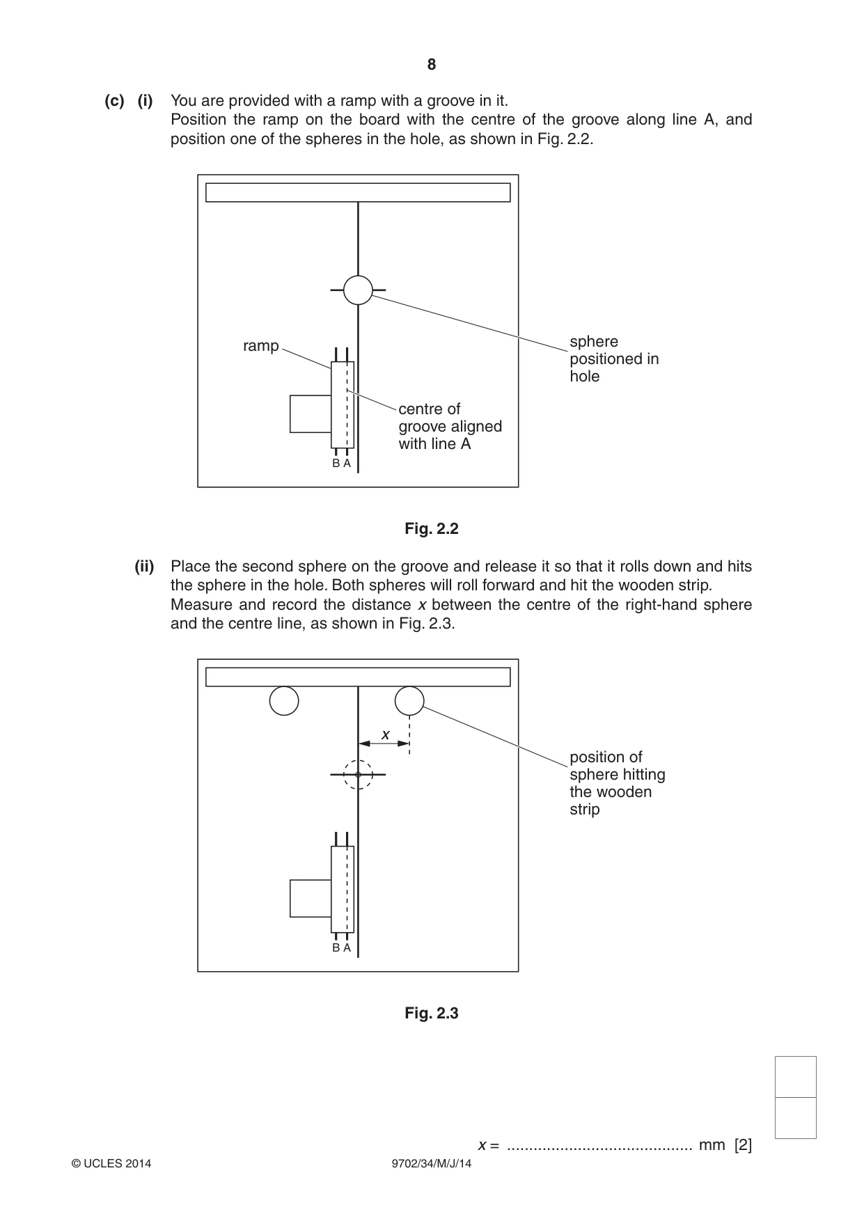 Cambridge A Level Physics 9702 2014 May/June Paper 3 · Variant 4 question paper, page 8 of 12