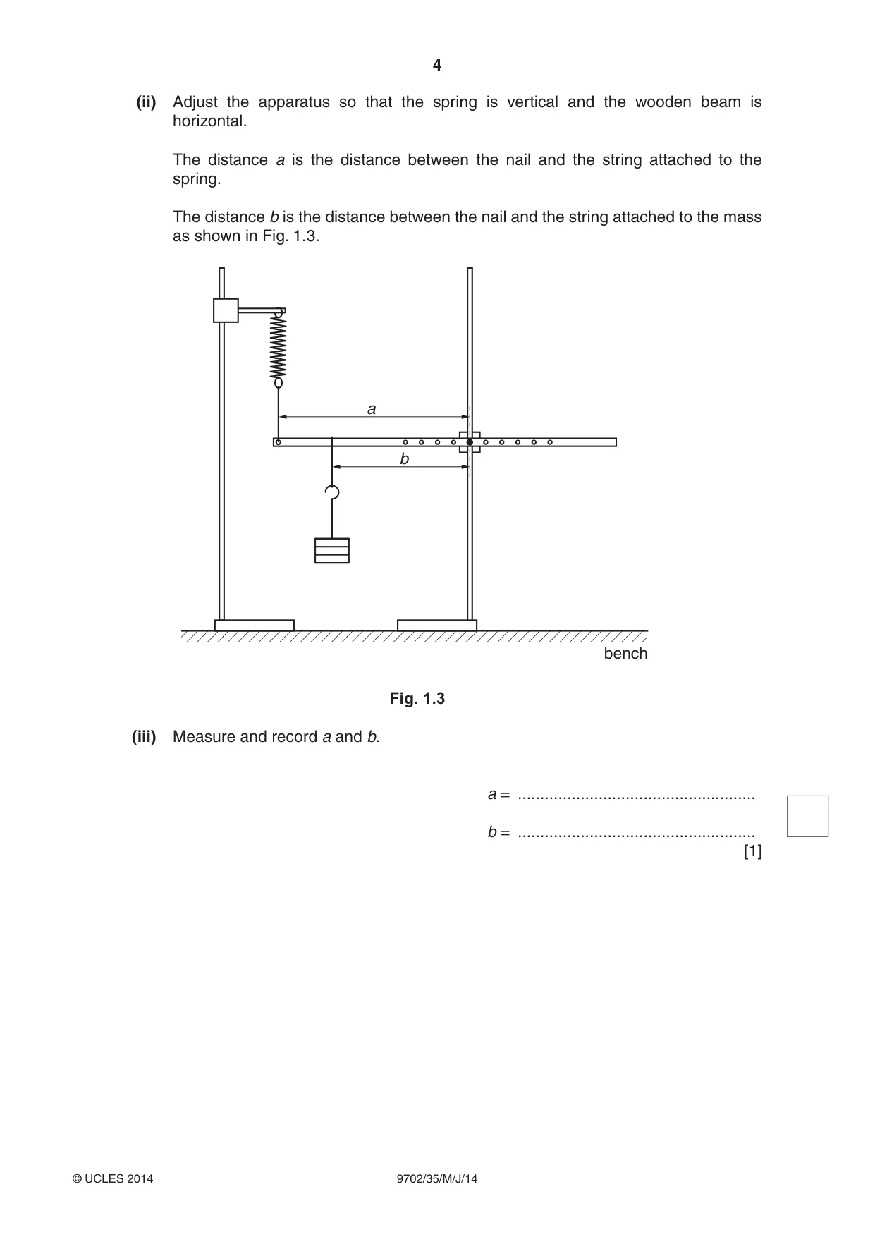 Cambridge A Level Physics 9702 2014 May/June Paper 3 · Variant 5 question paper, page 4 of 16