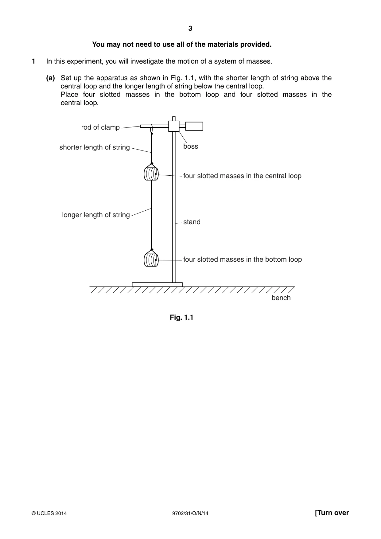 Cambridge A Level Physics 9702 2014 Oct/Nov Paper 3 · Variant 1 question paper, page 3 of 12