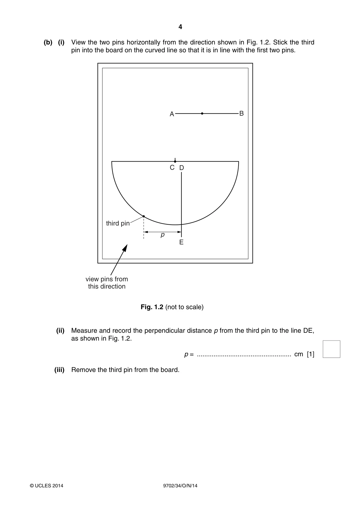 Cambridge A Level Physics 9702 2014 Oct/Nov Paper 3 · Variant 4 question paper, page 4 of 12